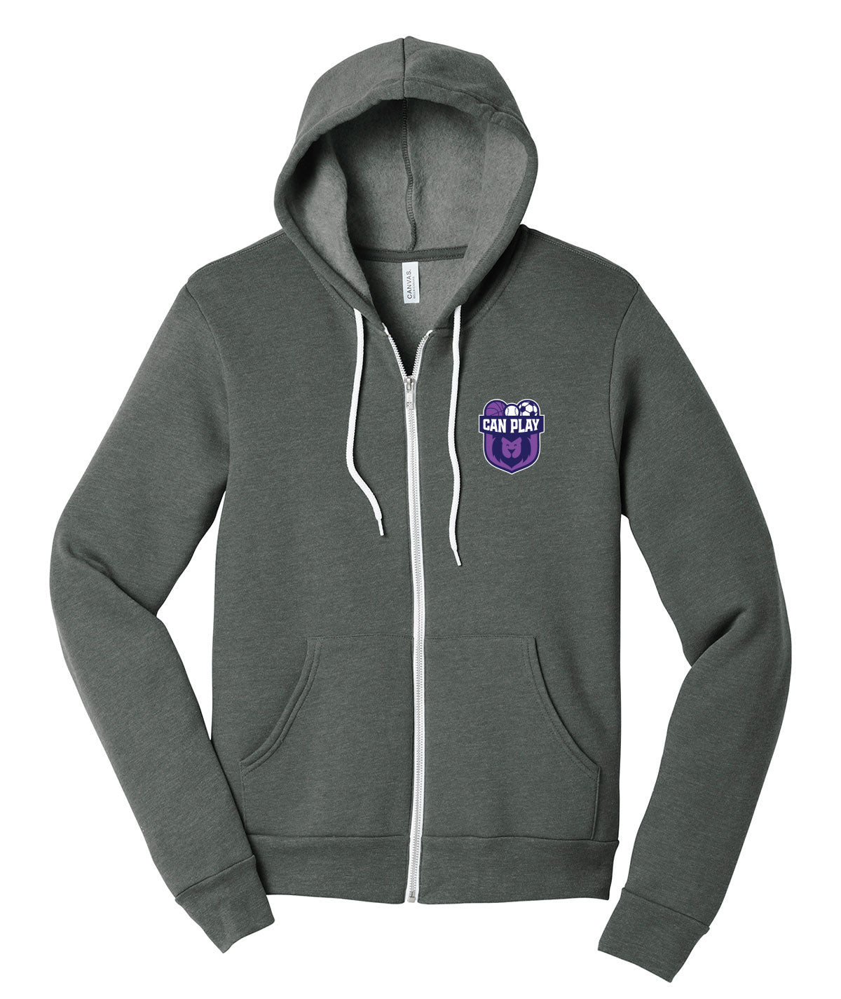 Can Play Full-Zip Hooded Softstyle Sweatshirt