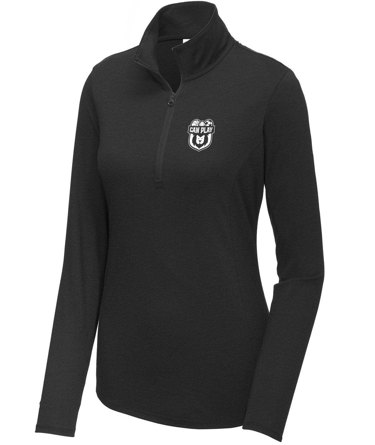 Can Play Womens 1/4 Zip Pullover