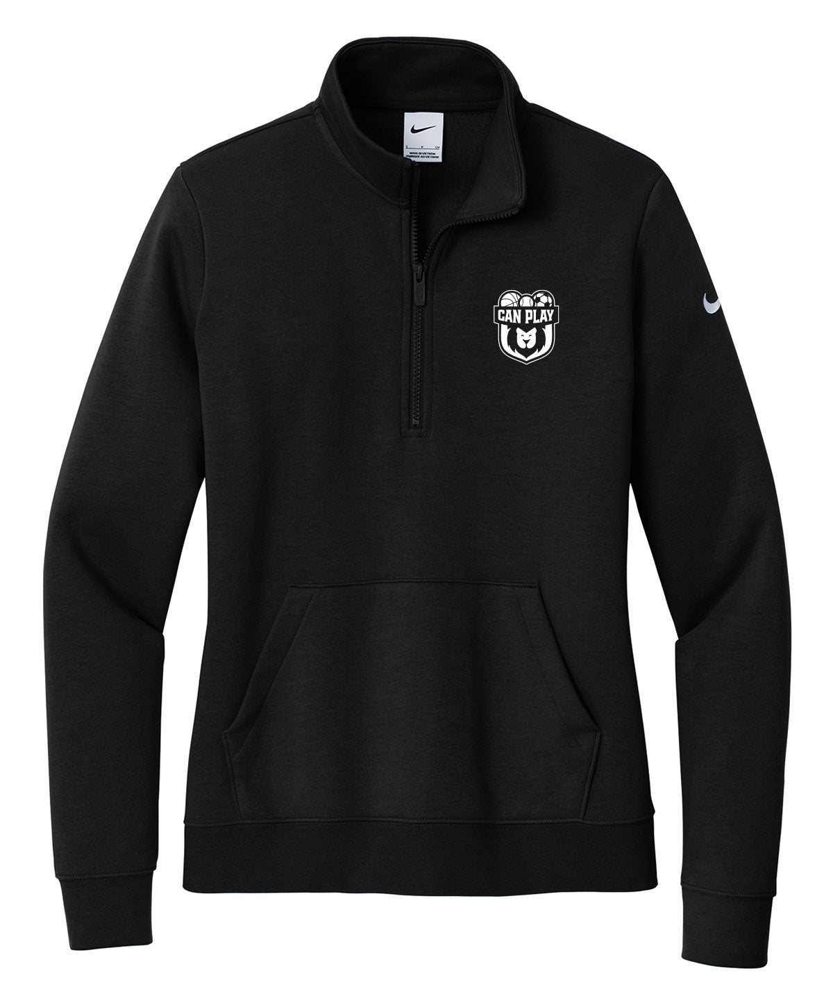 Can Play Womens Nike 1/2 Zip Fleece