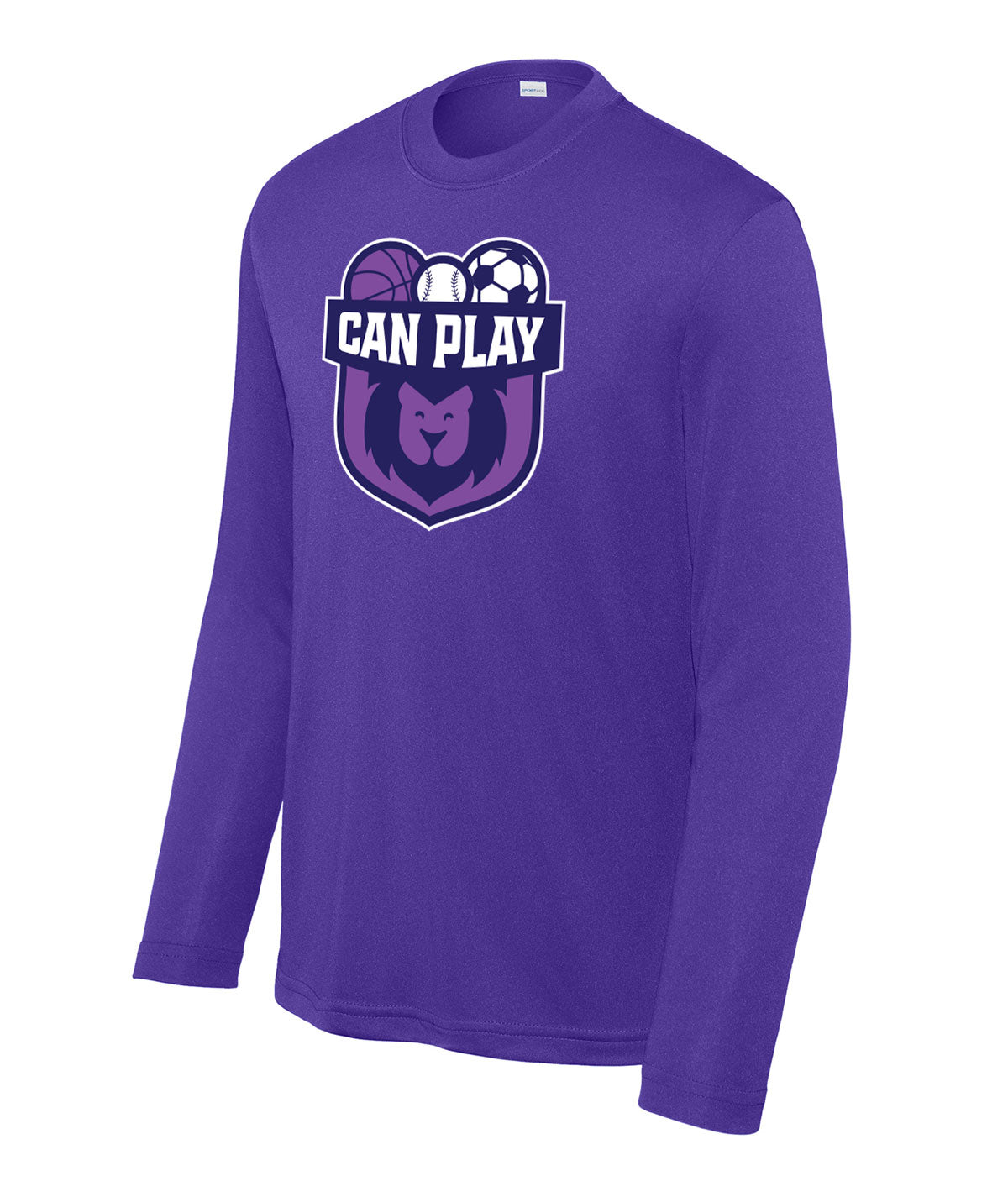 Can Play Youth Long-Sleeve Performance Tee