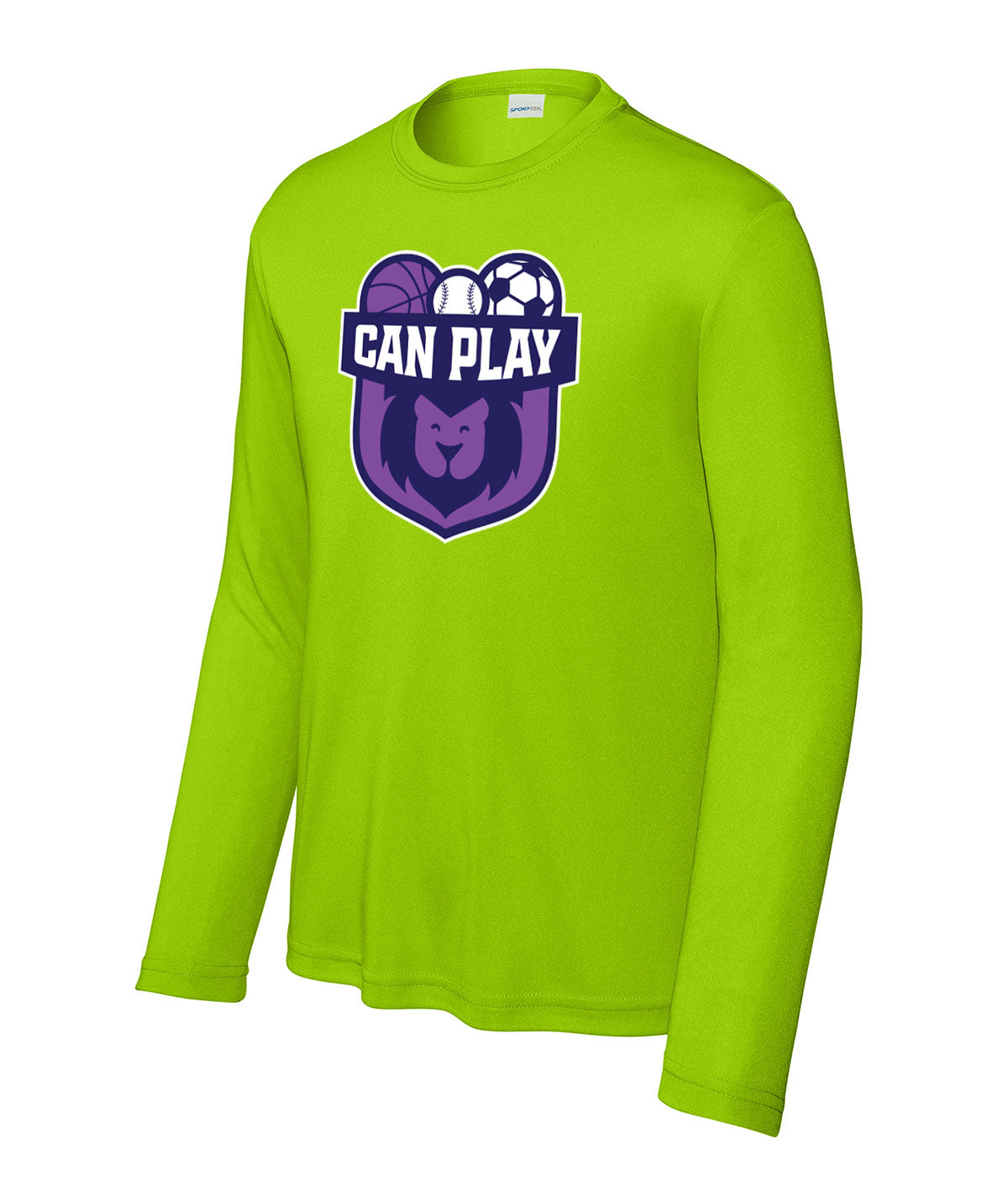 Can Play Youth Long-Sleeve Performance Tee