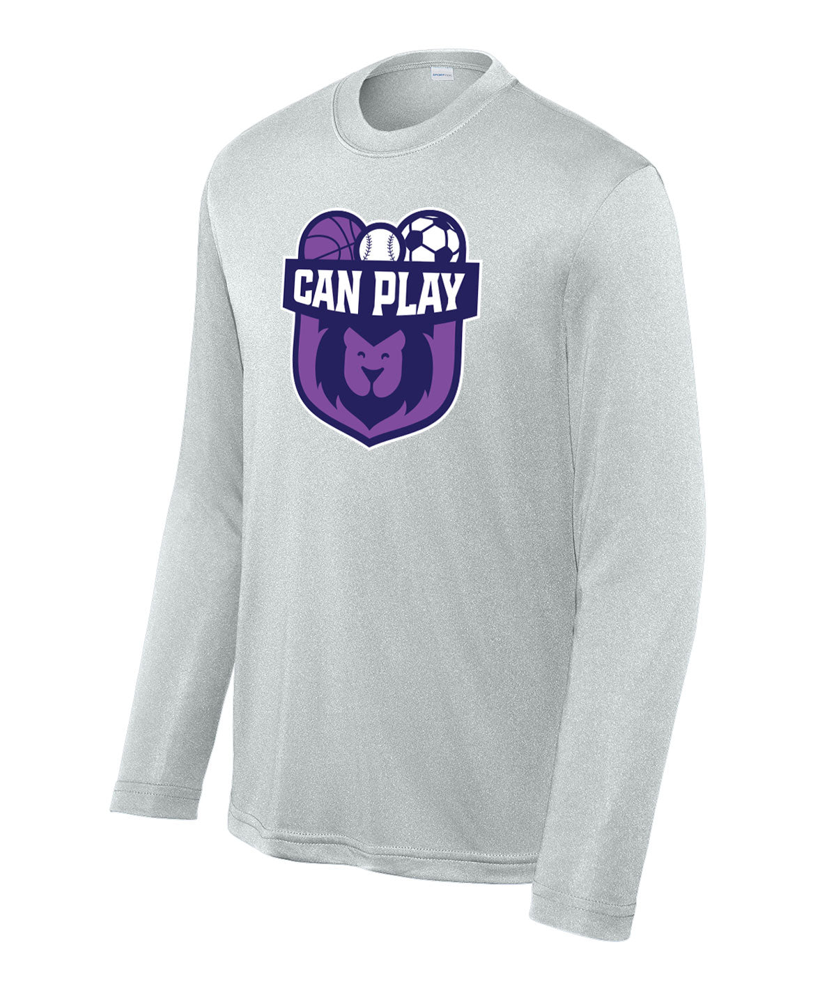 Can Play Youth Long-Sleeve Performance Tee