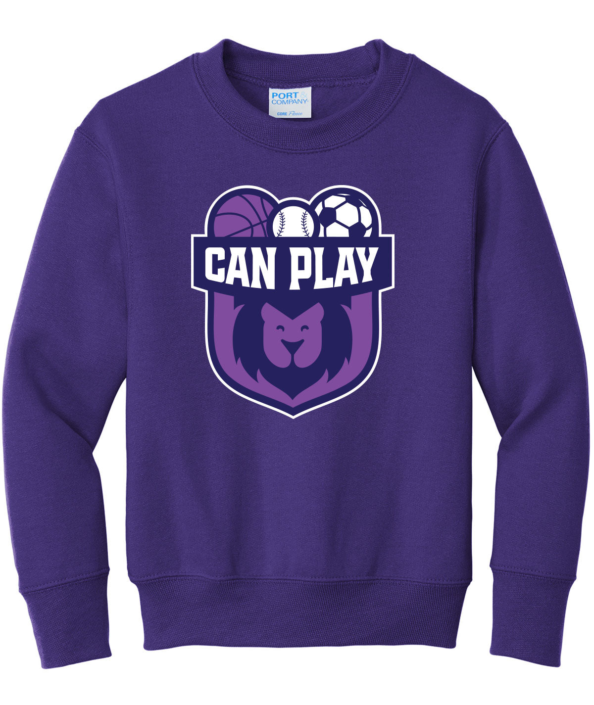 Can Play Youth Crewneck Sweatshirt