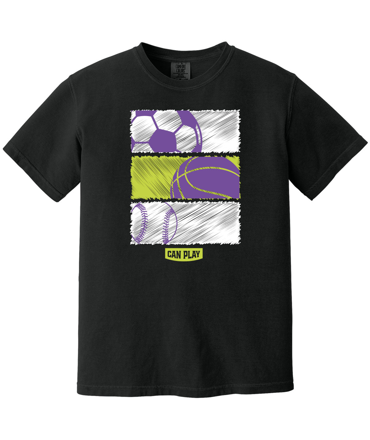 Can Play Customizable Comfort Colors Tee