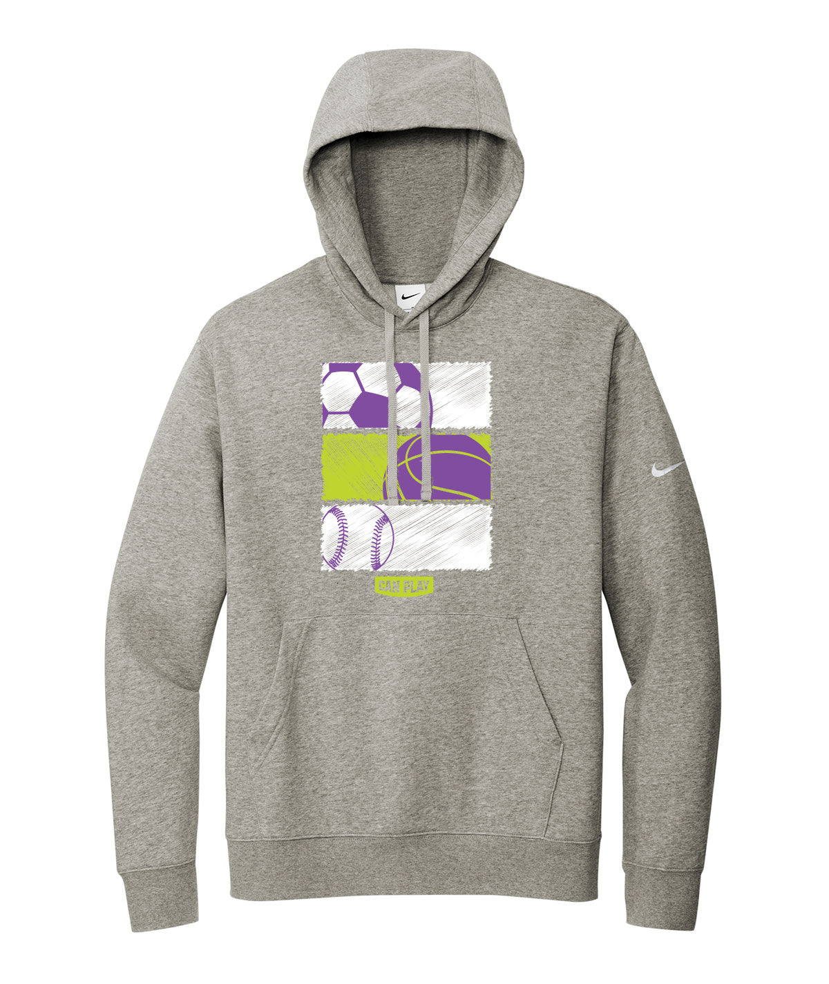 Can Play Customizable Nike Fleece Hoodie