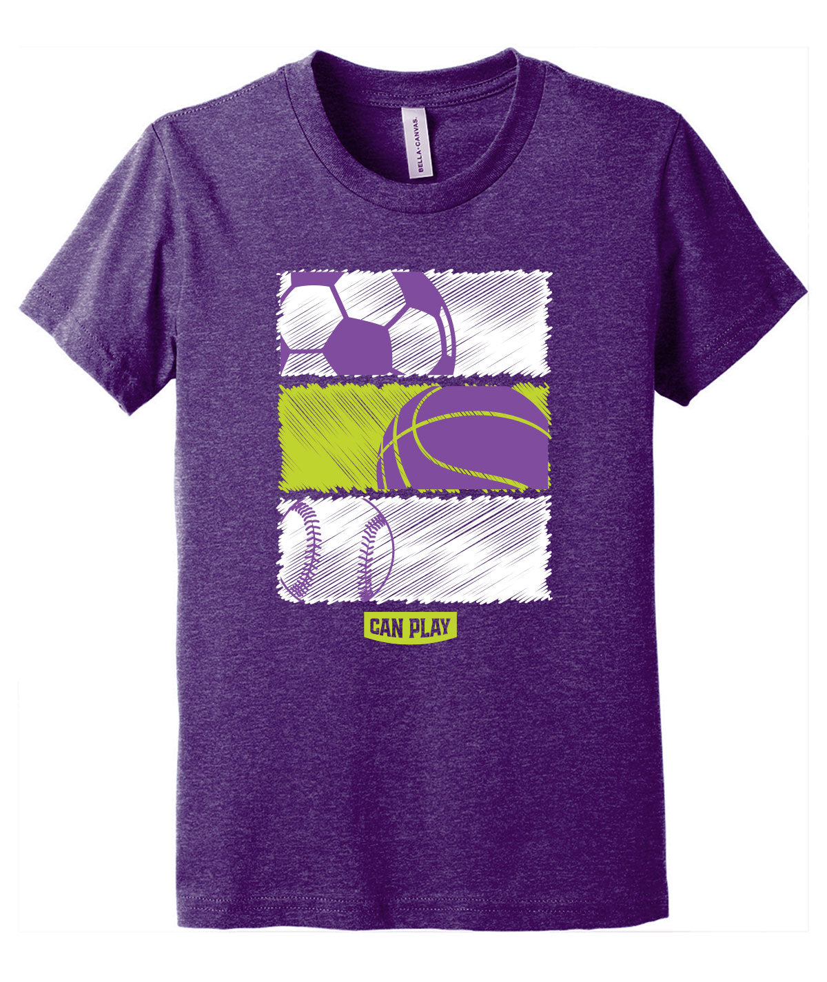 Can Play Scribble Youth Softstyle Tee