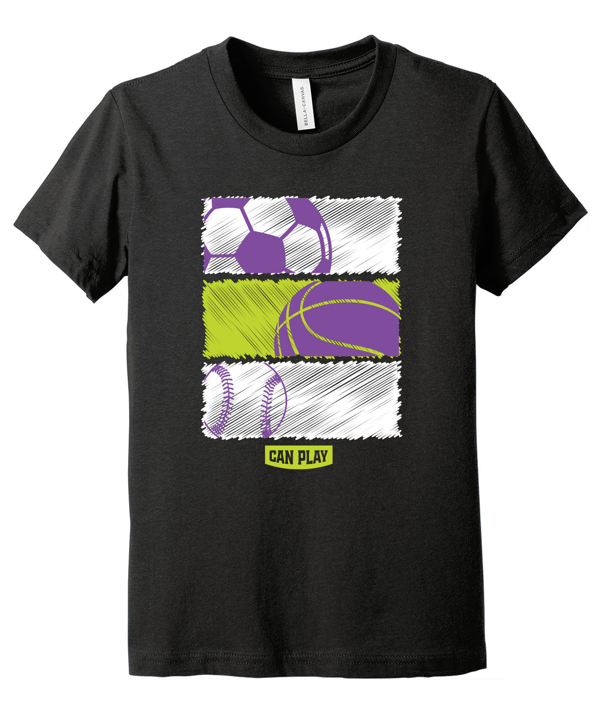 Can Play Scribble Youth Softstyle Tee