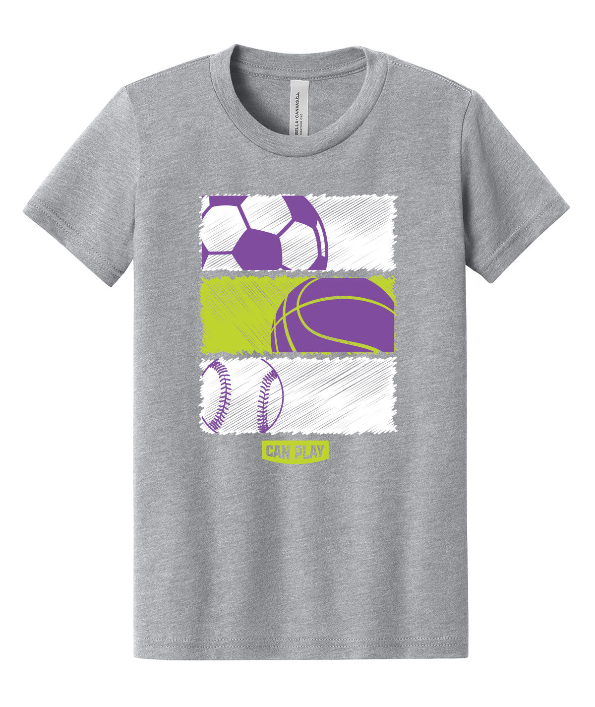 Can Play Scribble Youth Softstyle Tee
