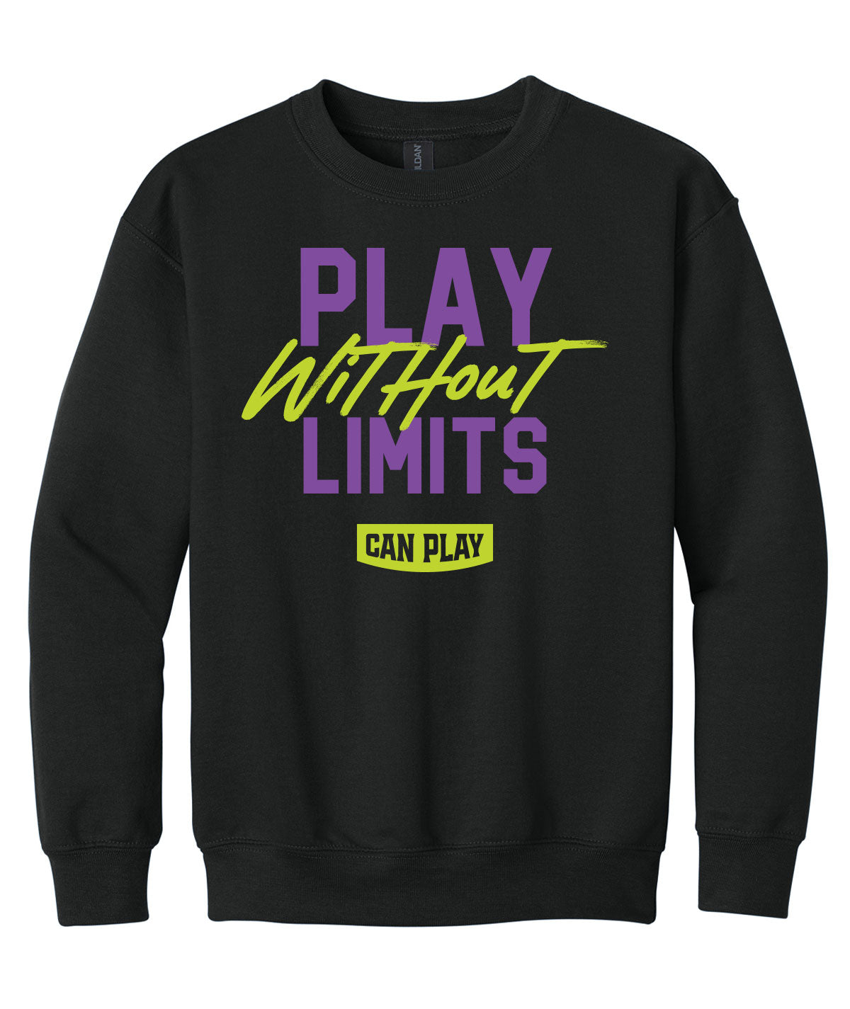 Can Play Customizable Youth Crewneck Sweatshirt