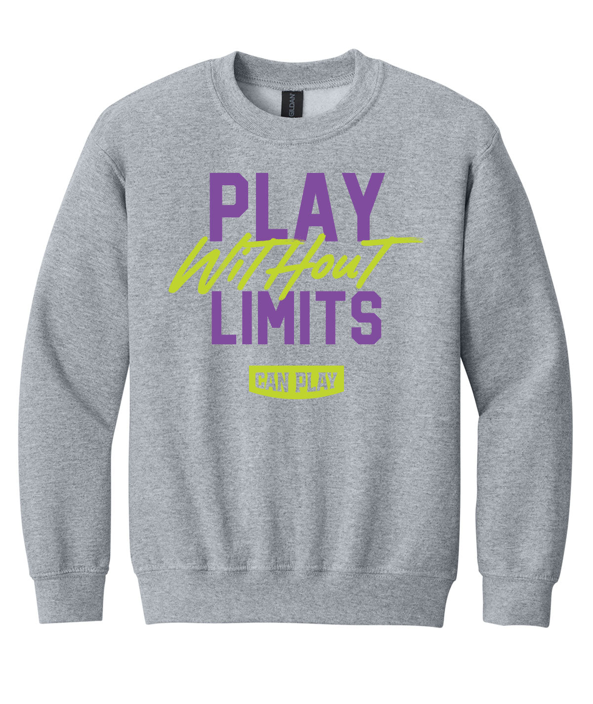 Can Play Customizable Youth Crewneck Sweatshirt