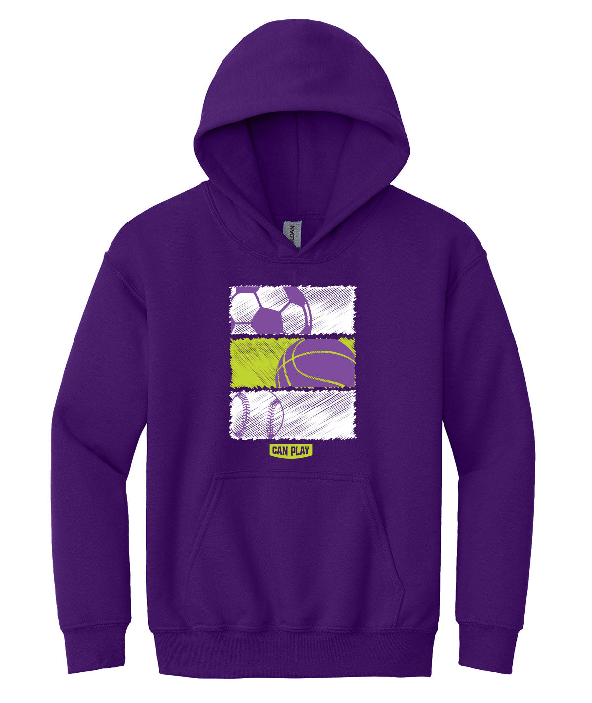 Can Play Youth Customizable Crewneck Sweatshirt