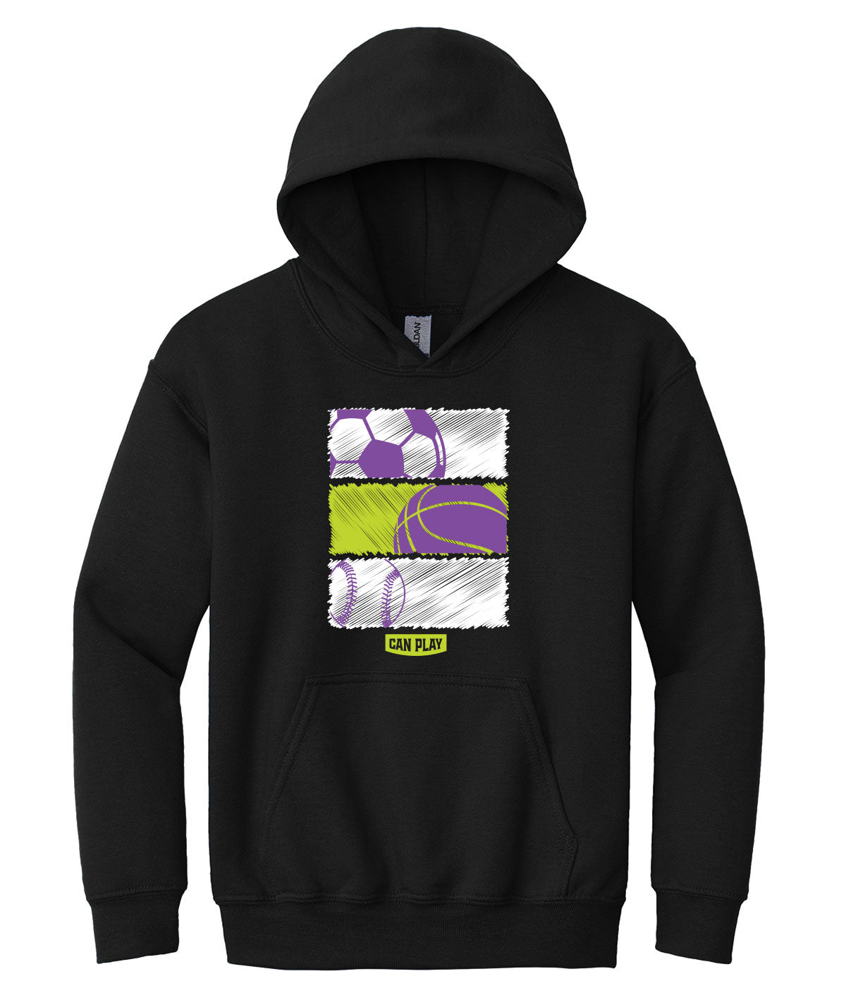 Can Play Youth Customizable Crewneck Sweatshirt