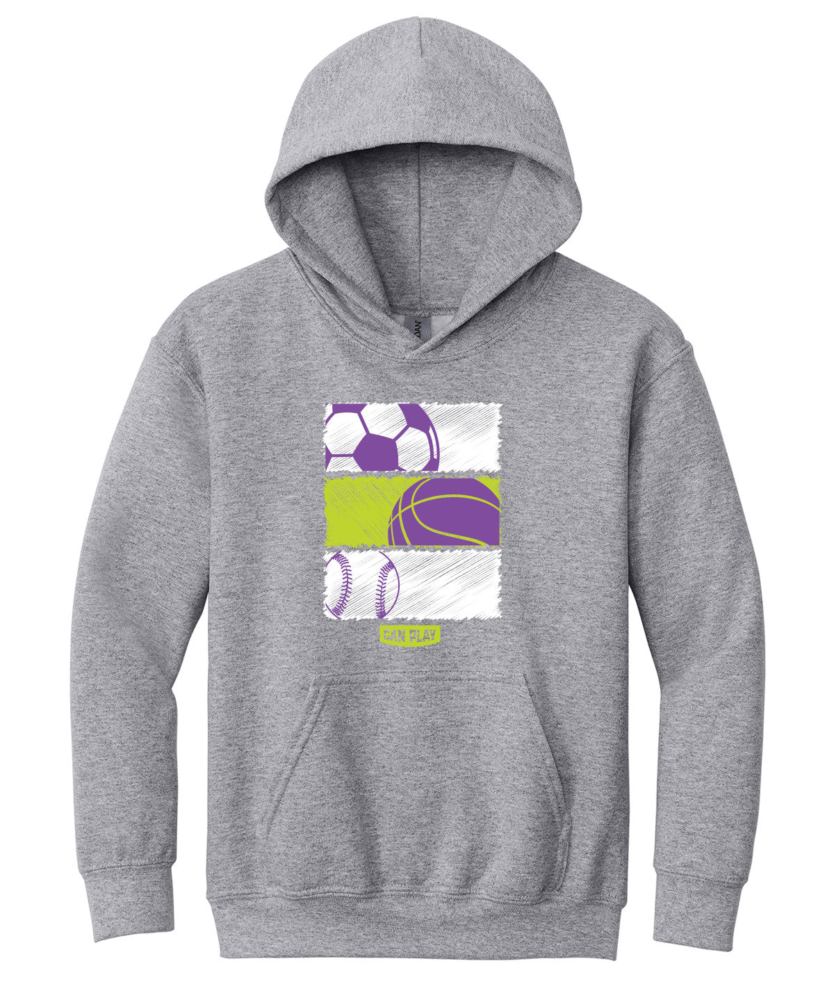 Can Play Youth Customizable Crewneck Sweatshirt