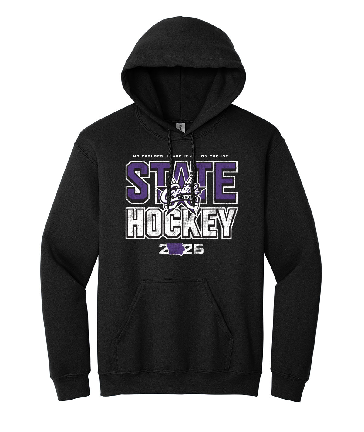 Des Moines Capitals - 2025 State Hockey Hoodie