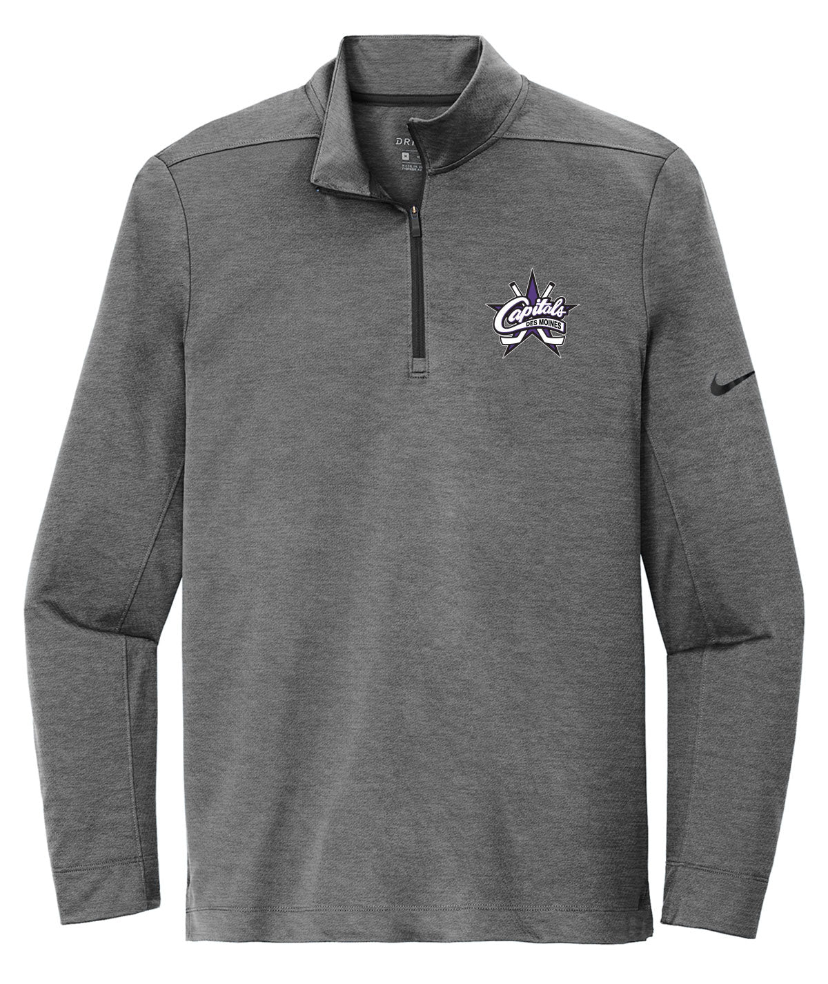 Des Moines Capitals Mens 1/4 Zip Nike Pullover