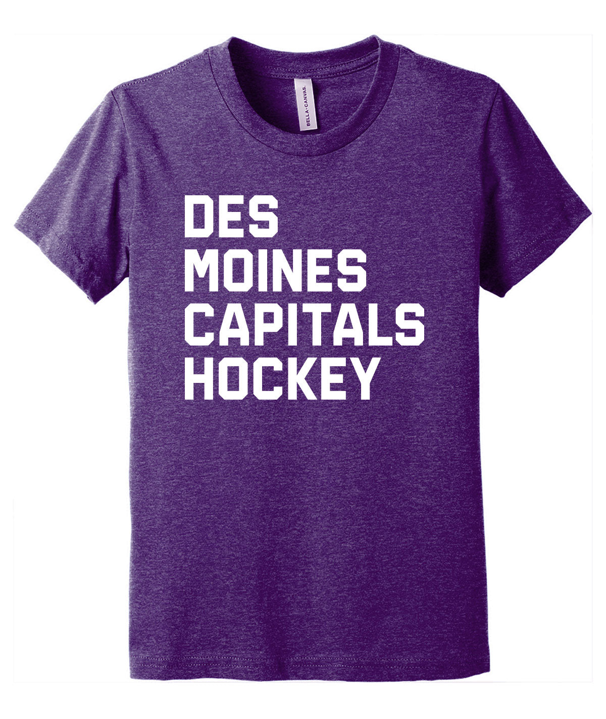 Des Moines Capitals Hockey Youth Softstyle Tee