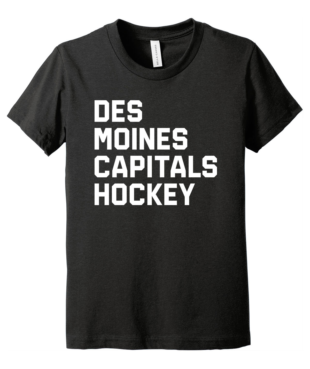Des Moines Capitals Hockey Youth Softstyle Tee