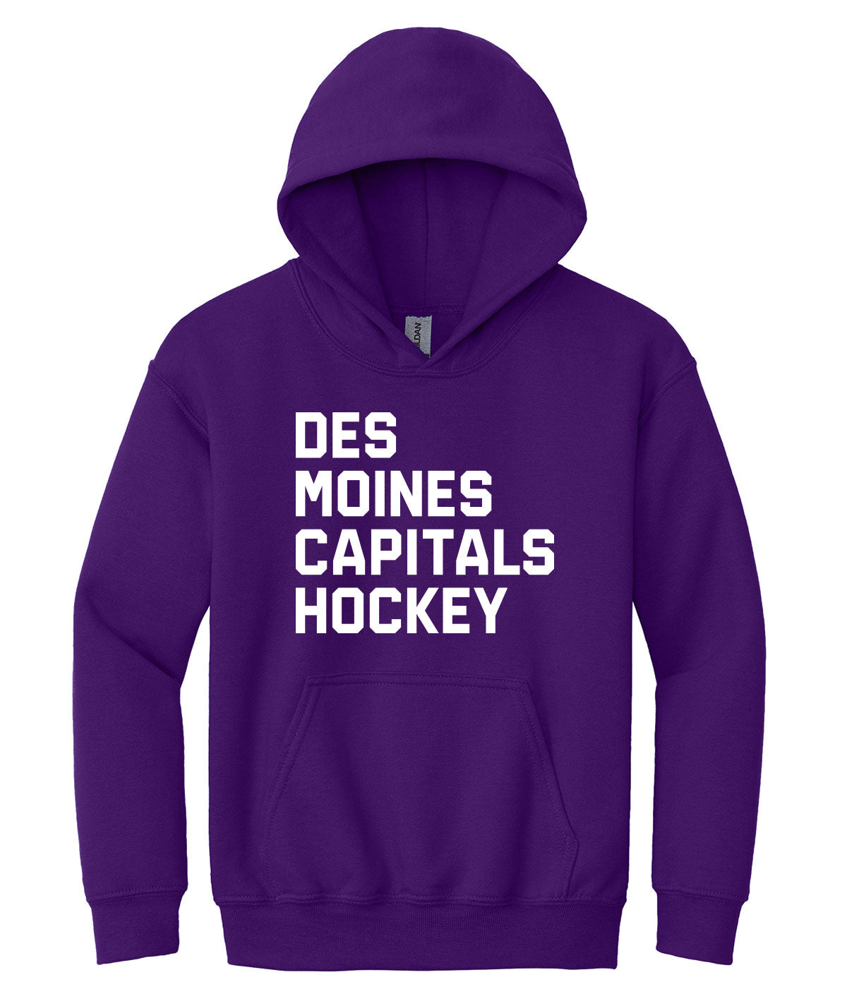 Des Moines Captials Hockey Youth Hooded Sweatshirt