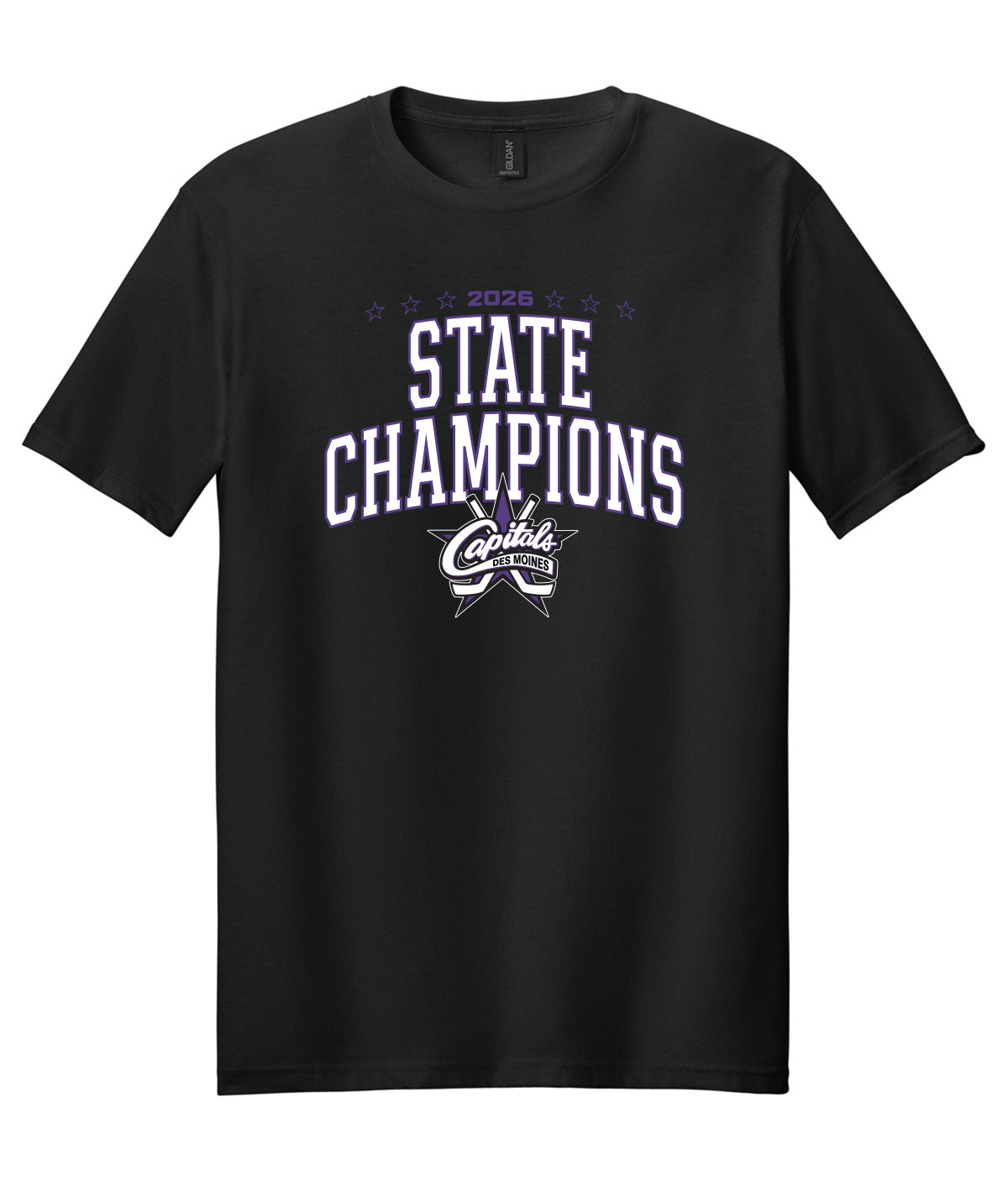 Des Moines Capitals - 2026 State Championship Arch Soft Tee