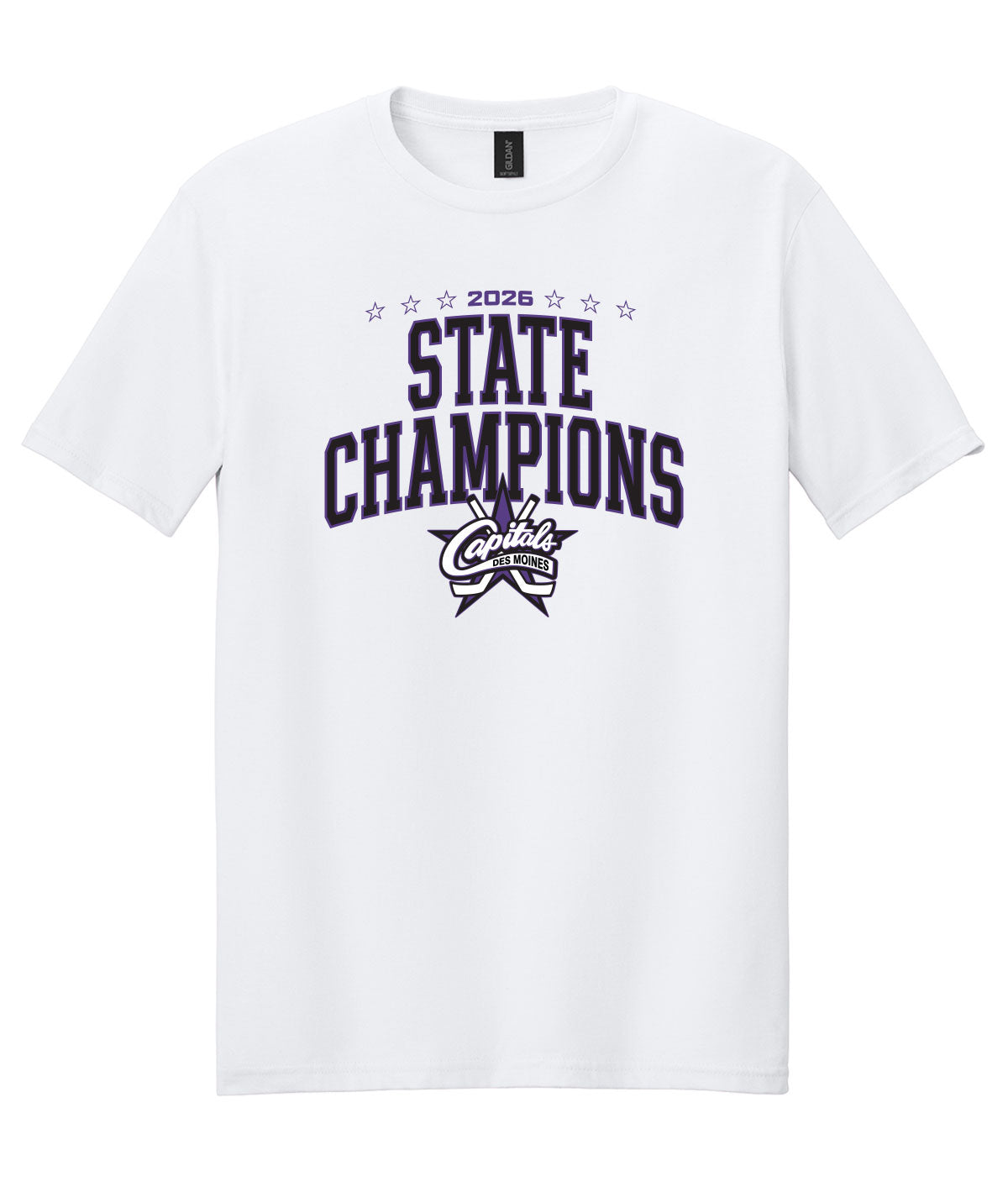 Des Moines Capitals - 2026 State Championship Arch Soft Tee