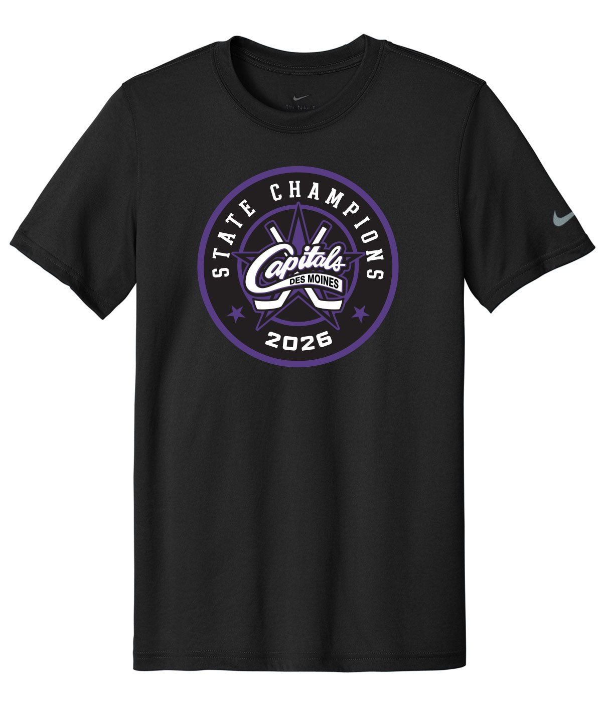 Des Moines Capitals - 2026 State Championship Roundel Nike Legend Tee