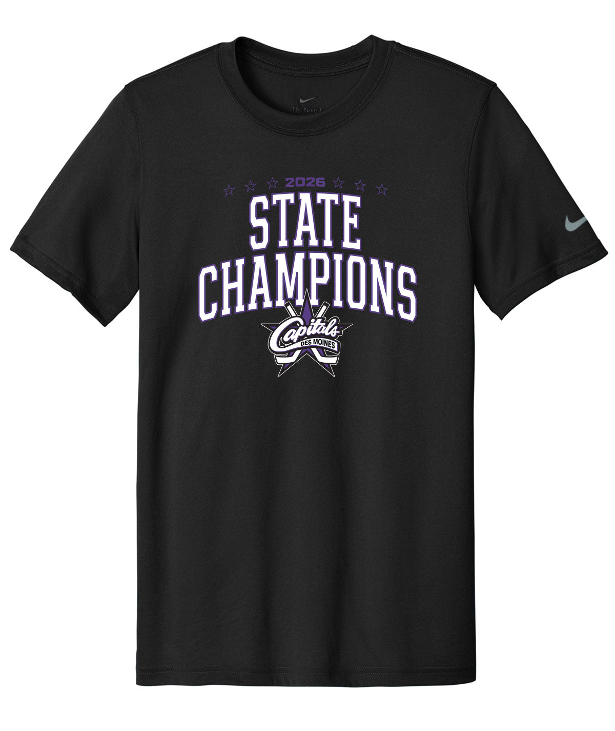 Des Moines Capitals - 2026 State Championship Arch Nike Legend Tee
