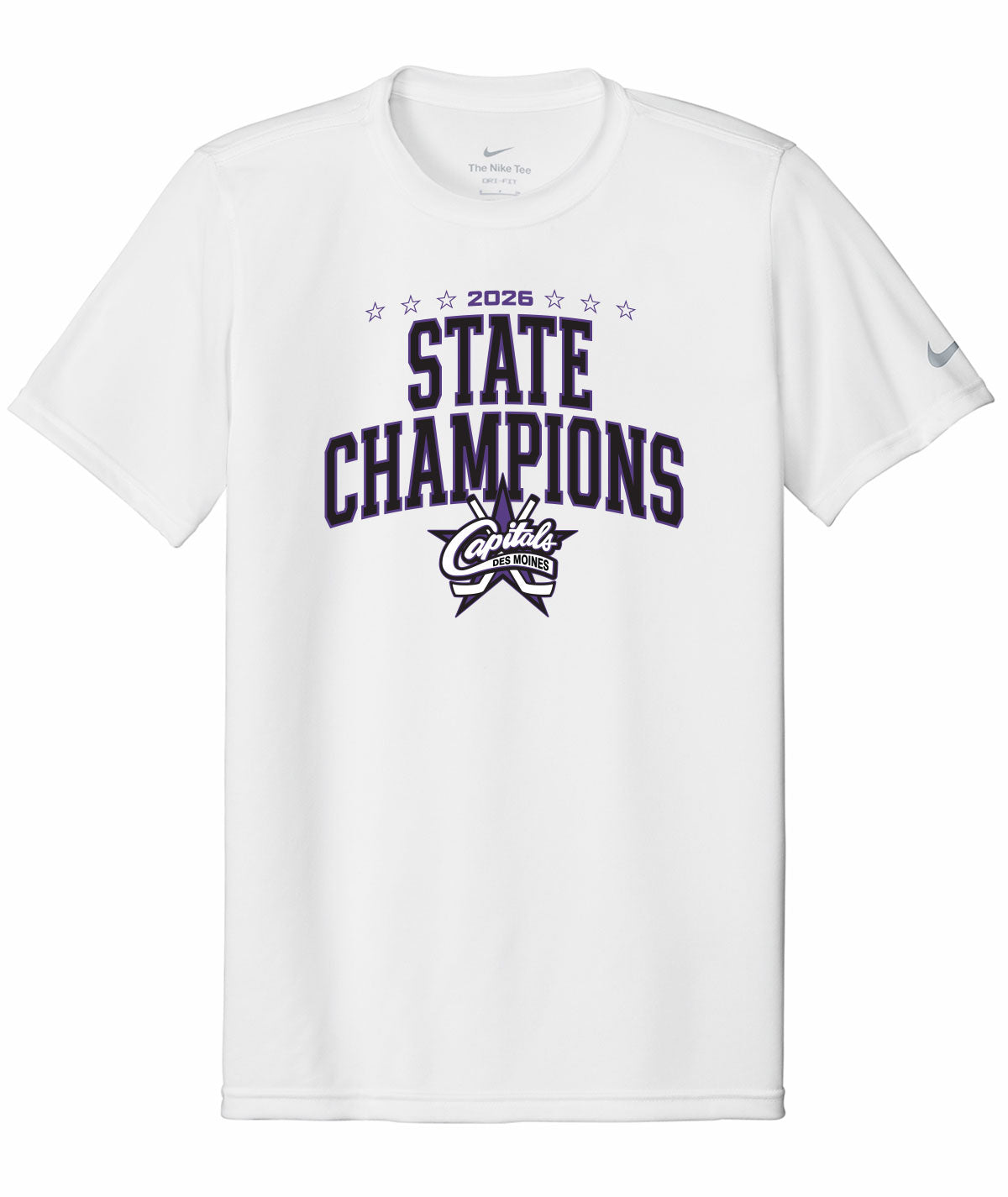 Des Moines Capitals - 2026 State Championship Arch Nike Legend Tee