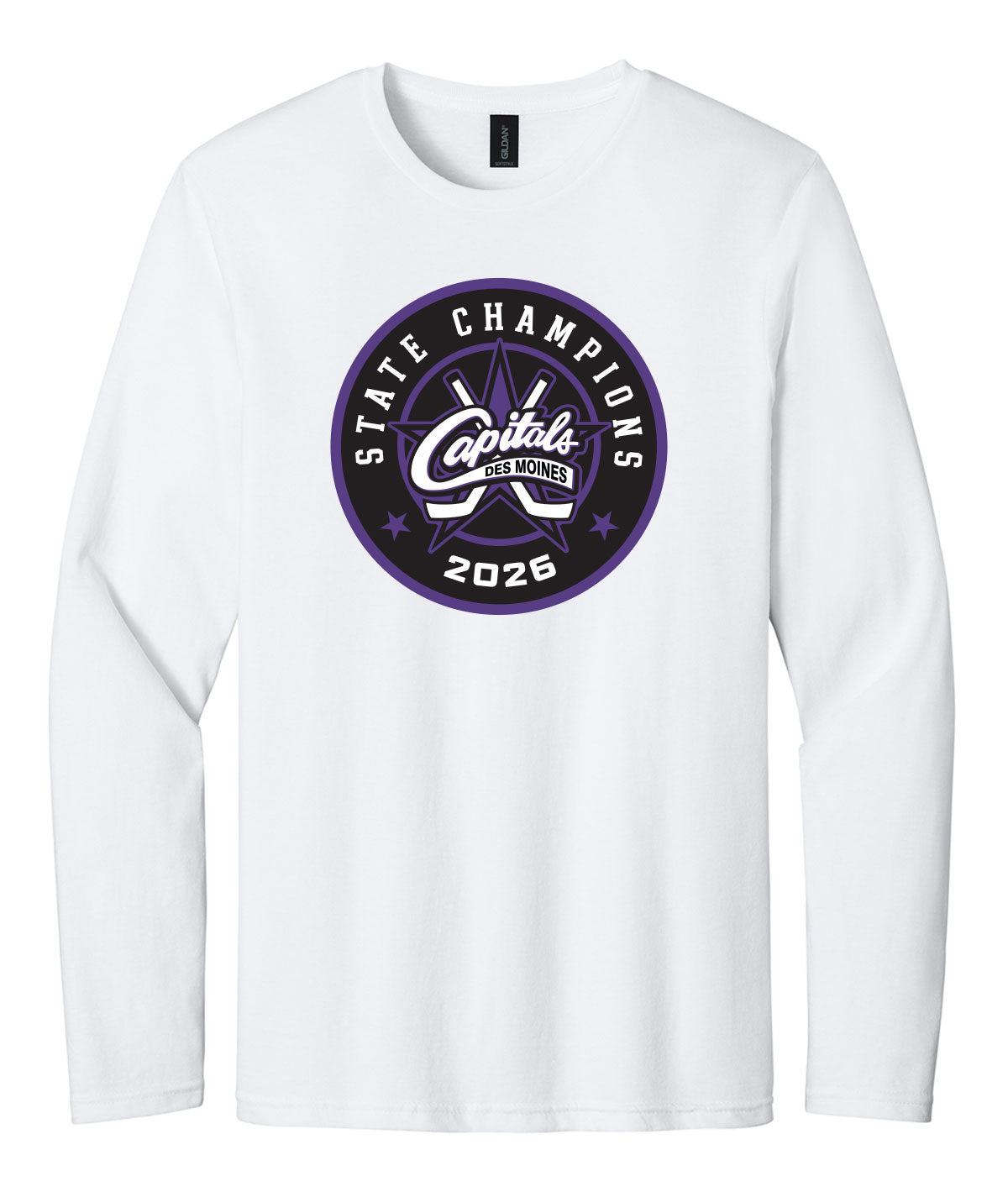Des Moines Capitals - 2026 State Championship Roundel Long Sleeve Tee