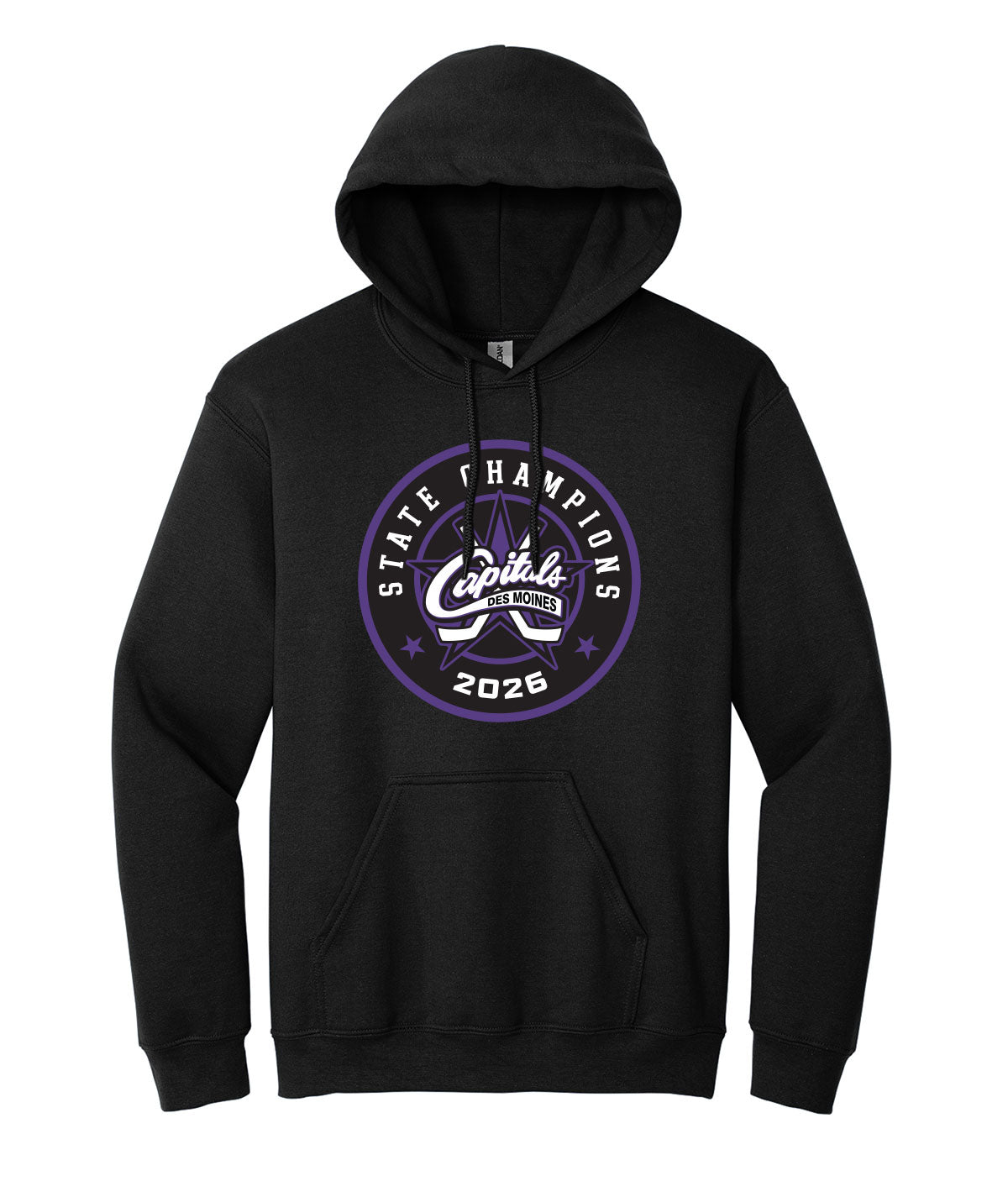 Des Moines Capitals - 2026 State Championship Roundel Hoodie