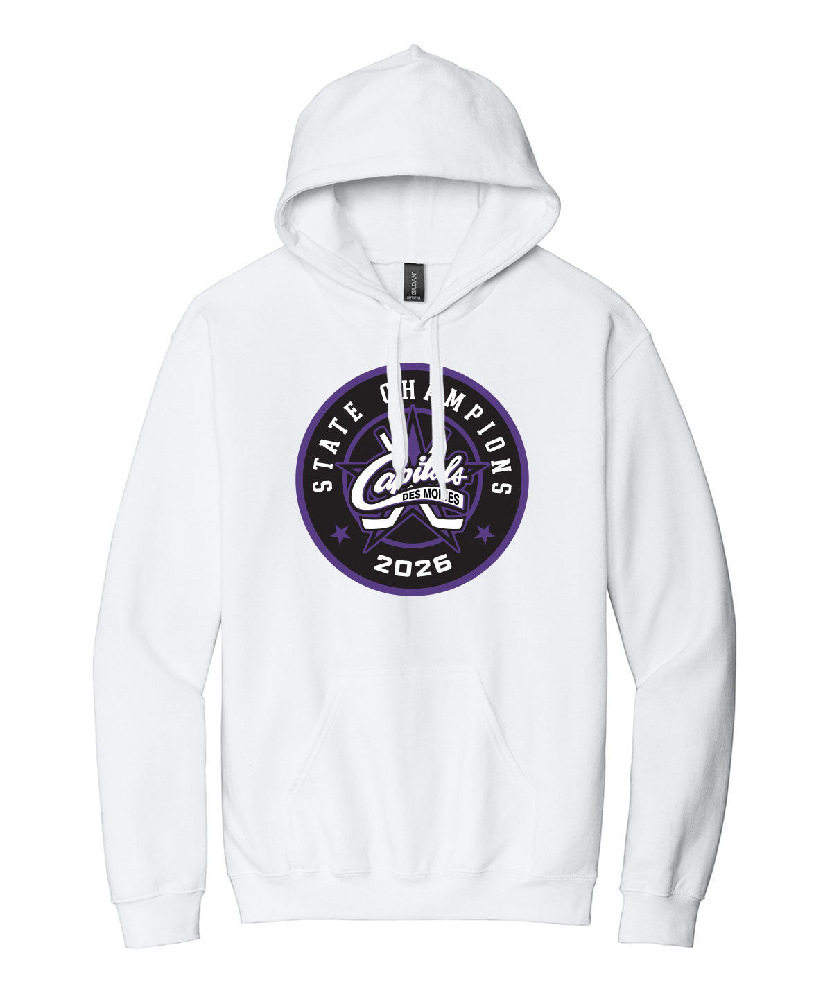 Des Moines Capitals - 2026 State Championship Roundel Hoodie