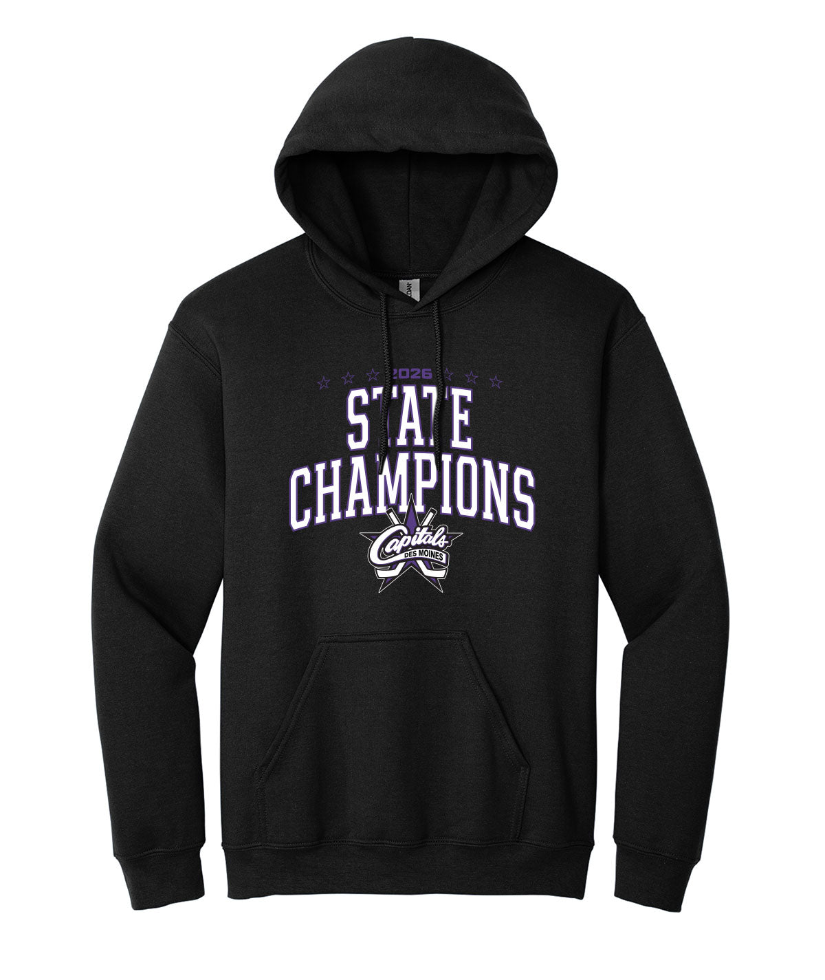 Des Moines Capitals - 2026 State Championship Arch Hoodie
