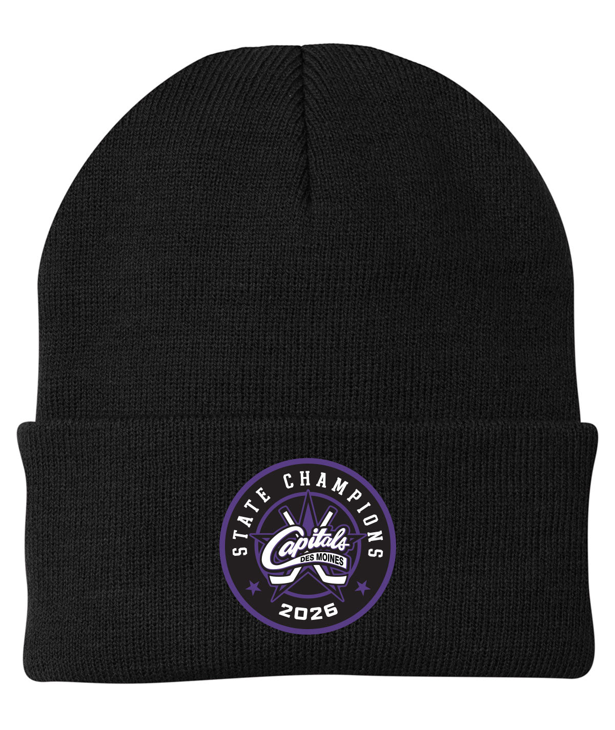 Des Moines Capitals - 2026 State Championship Knit Cap