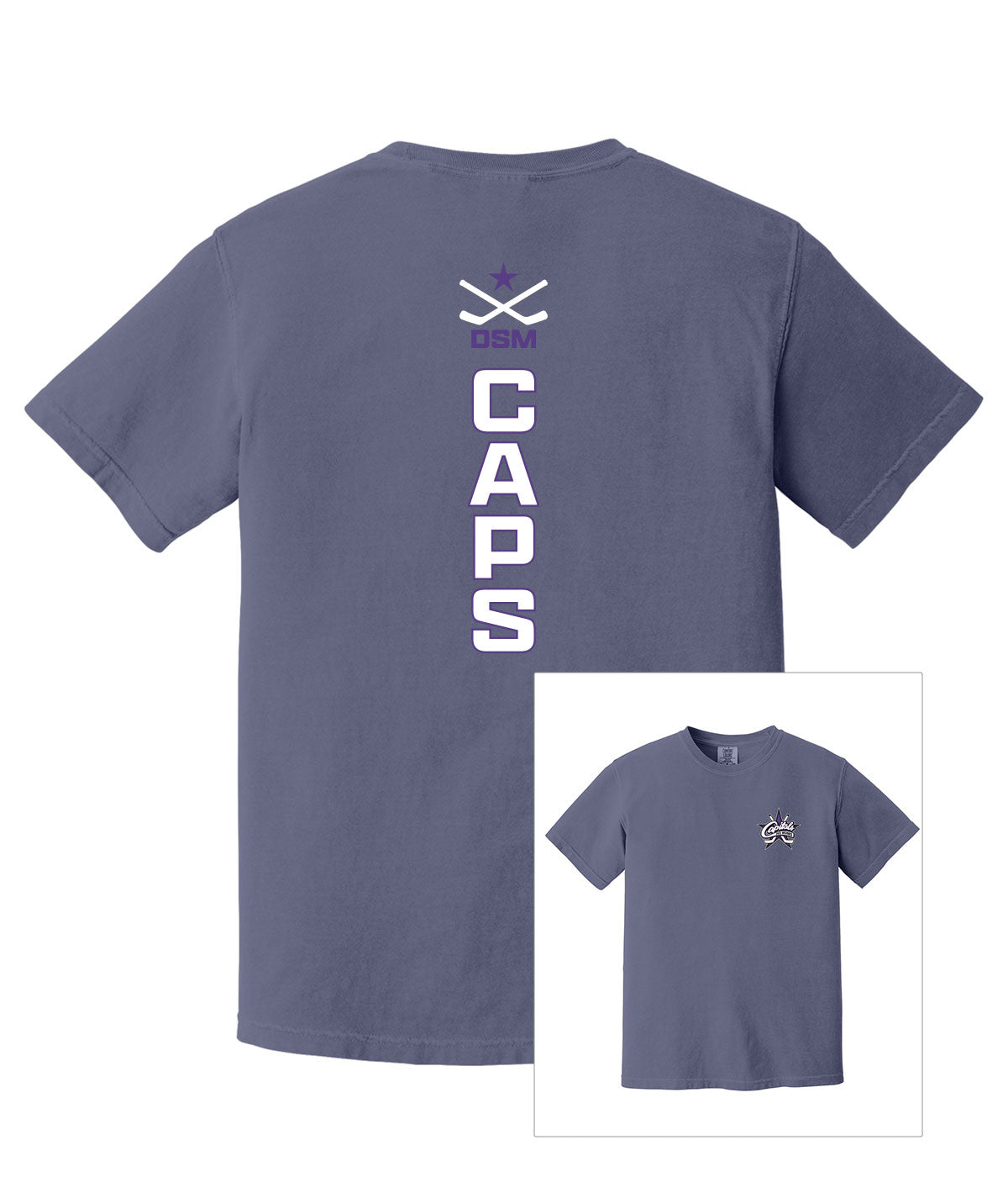 Capitals Hockey Customizable Comfort Colors Tee