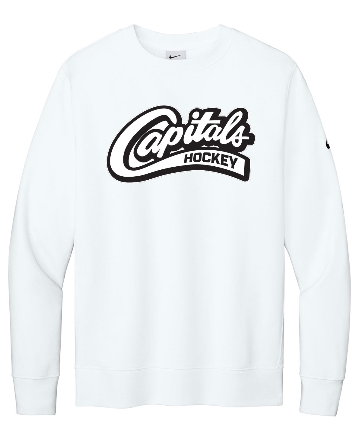 Capitals Customizable Nike Crewneck Fleece