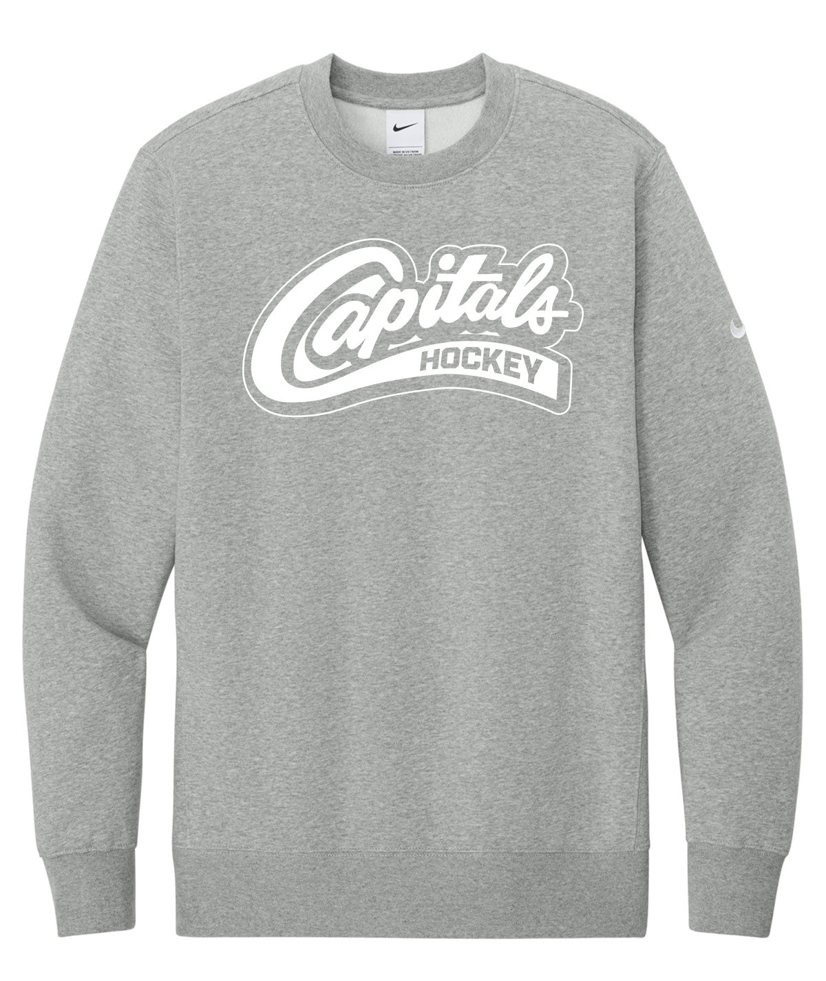 Capitals Customizable Nike Crewneck Fleece