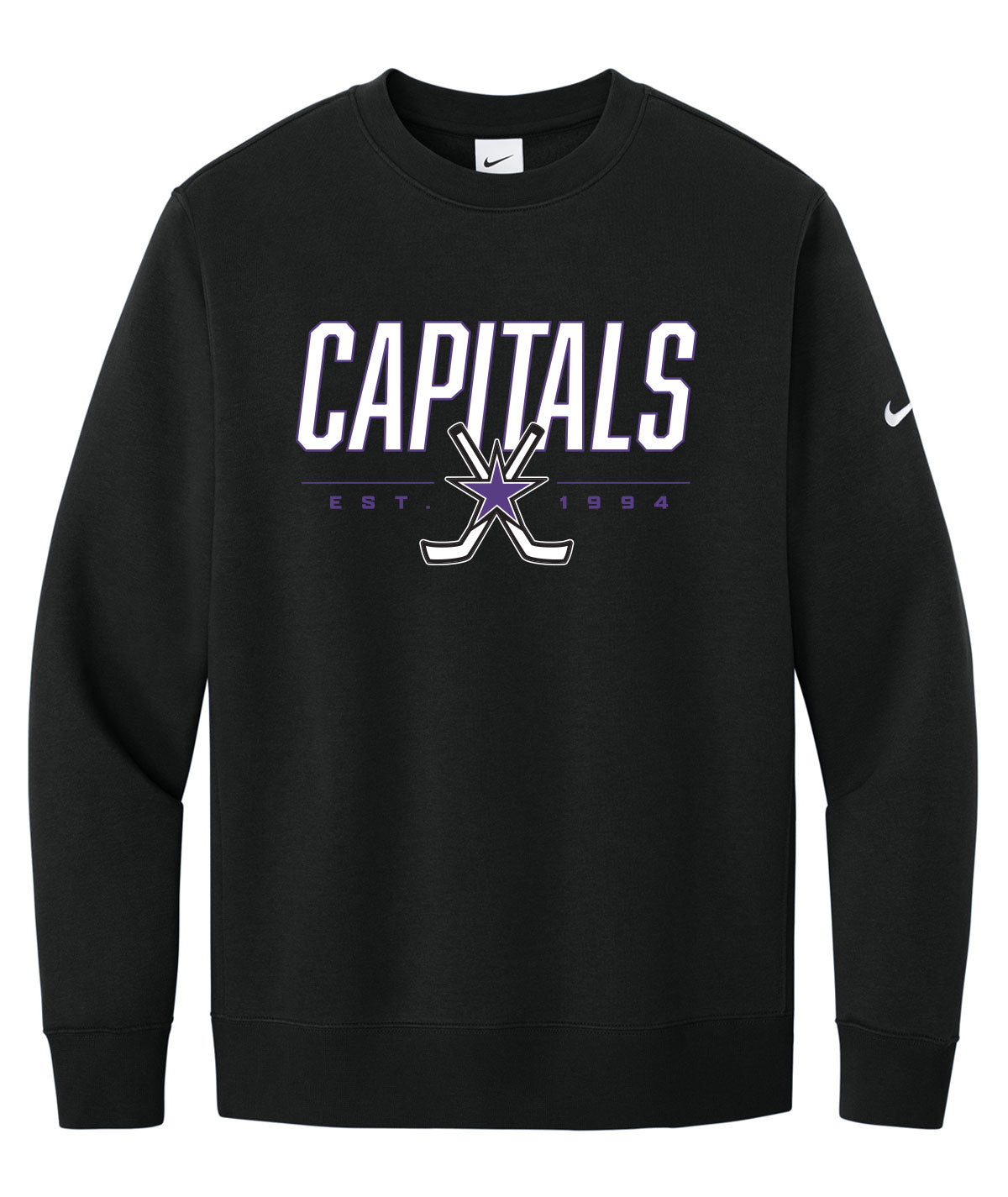 Capitals Customizable Nike Crewneck Fleece