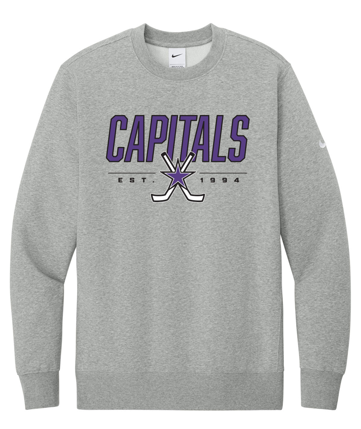 Capitals Customizable Nike Crewneck Fleece