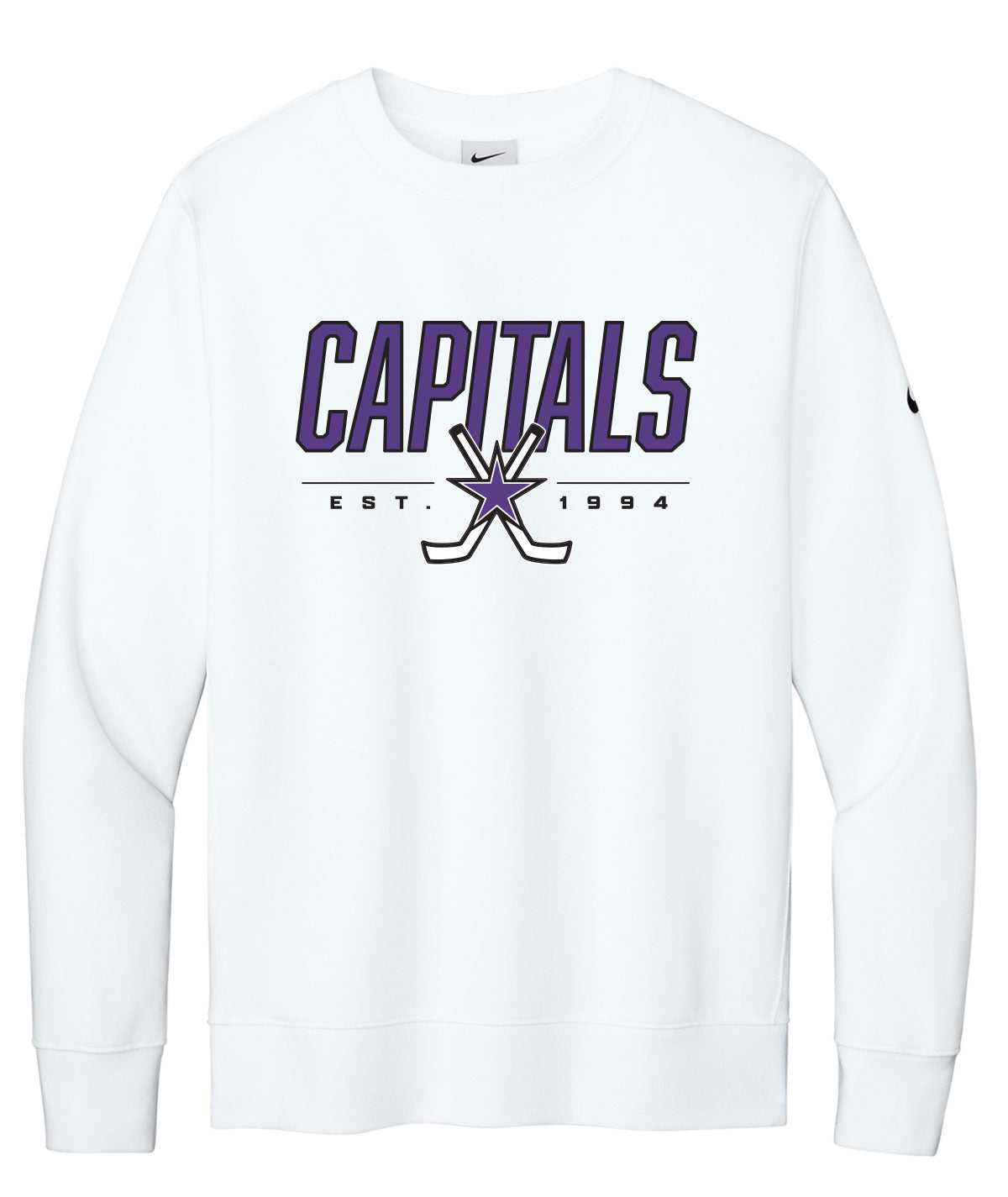 Capitals Customizable Nike Crewneck Fleece