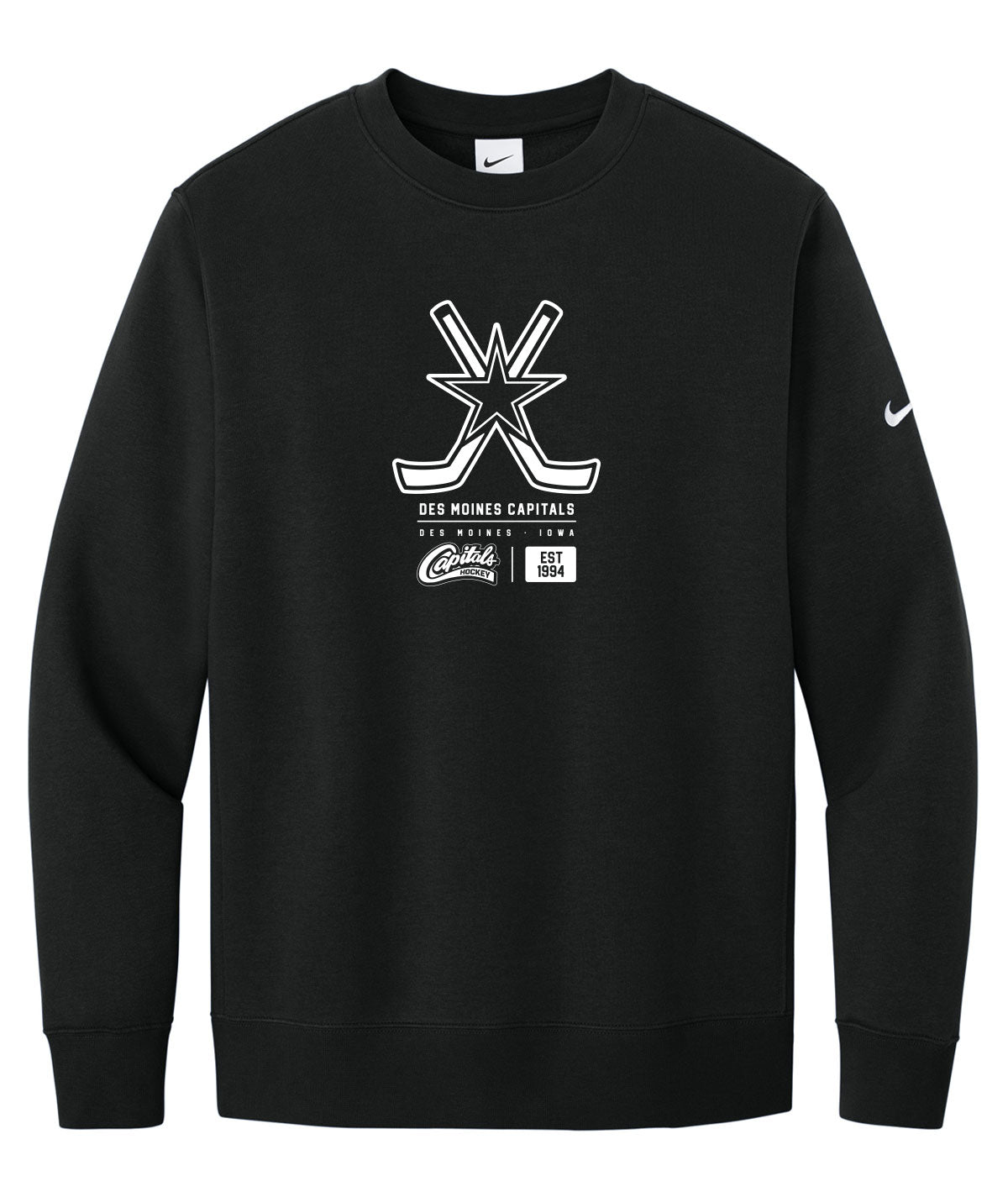 Capitals Customizable Nike Crewneck Fleece