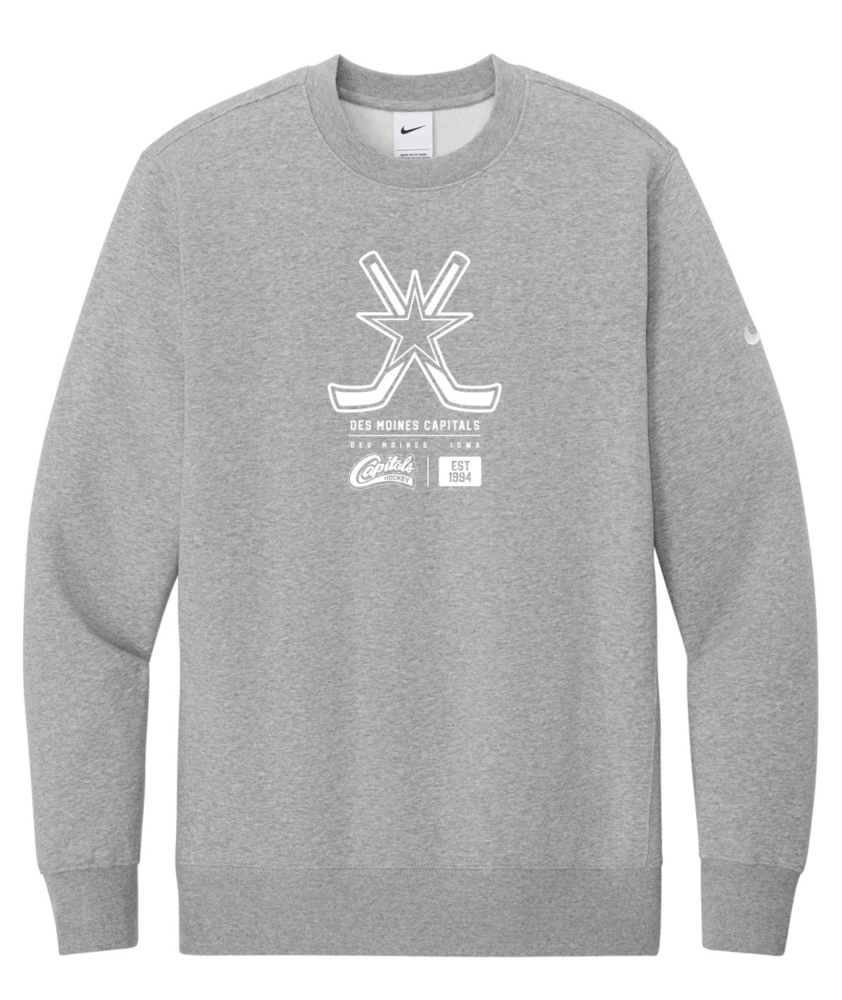Capitals Customizable Nike Crewneck Fleece