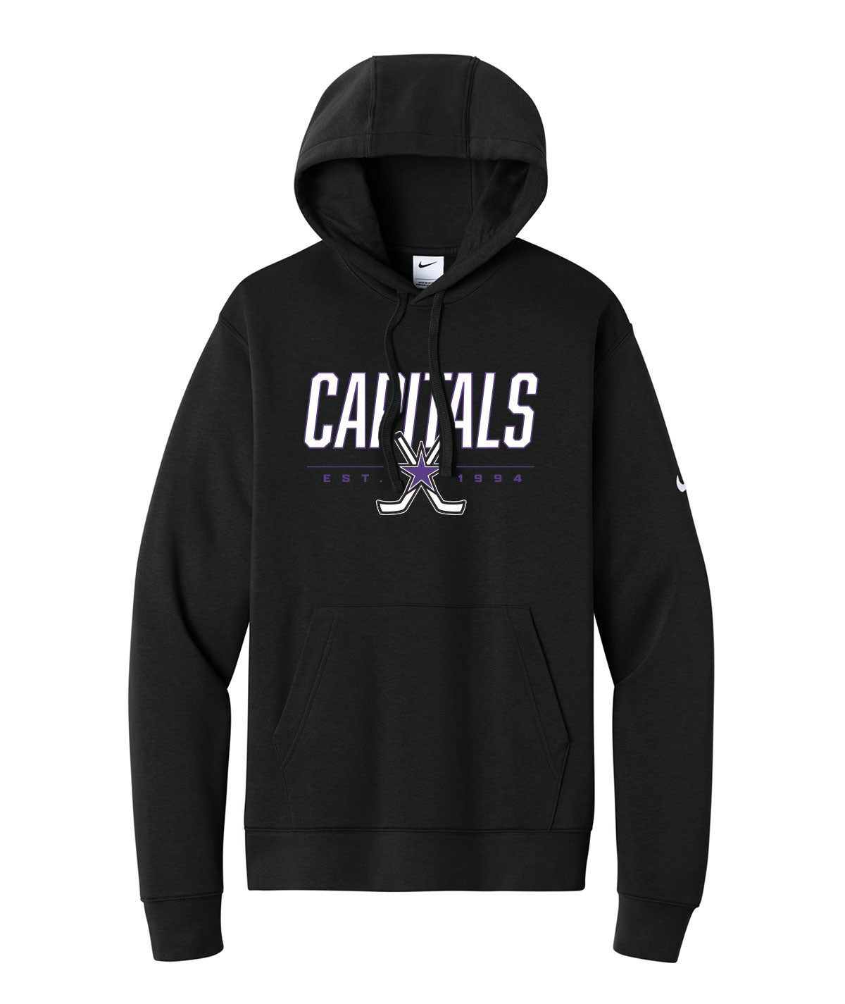 Capitals Customizable Nike Fleece Hoodie