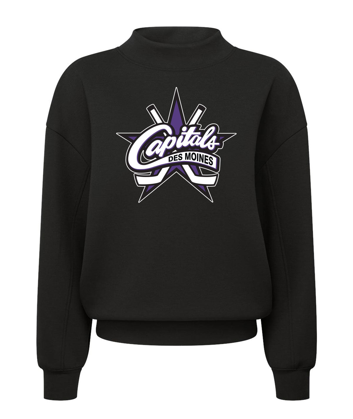 Capitals Customizable Ladies Mock Neck Sweatshirt