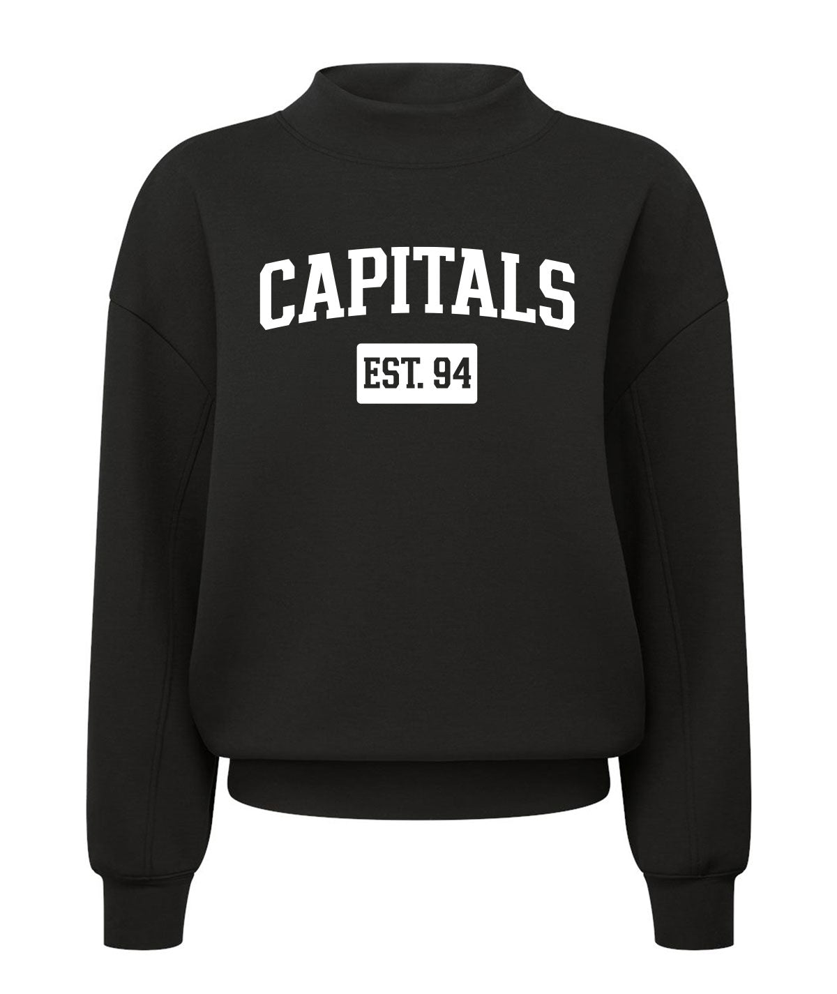 Capitals Customizable Ladies Mock Neck Sweatshirt