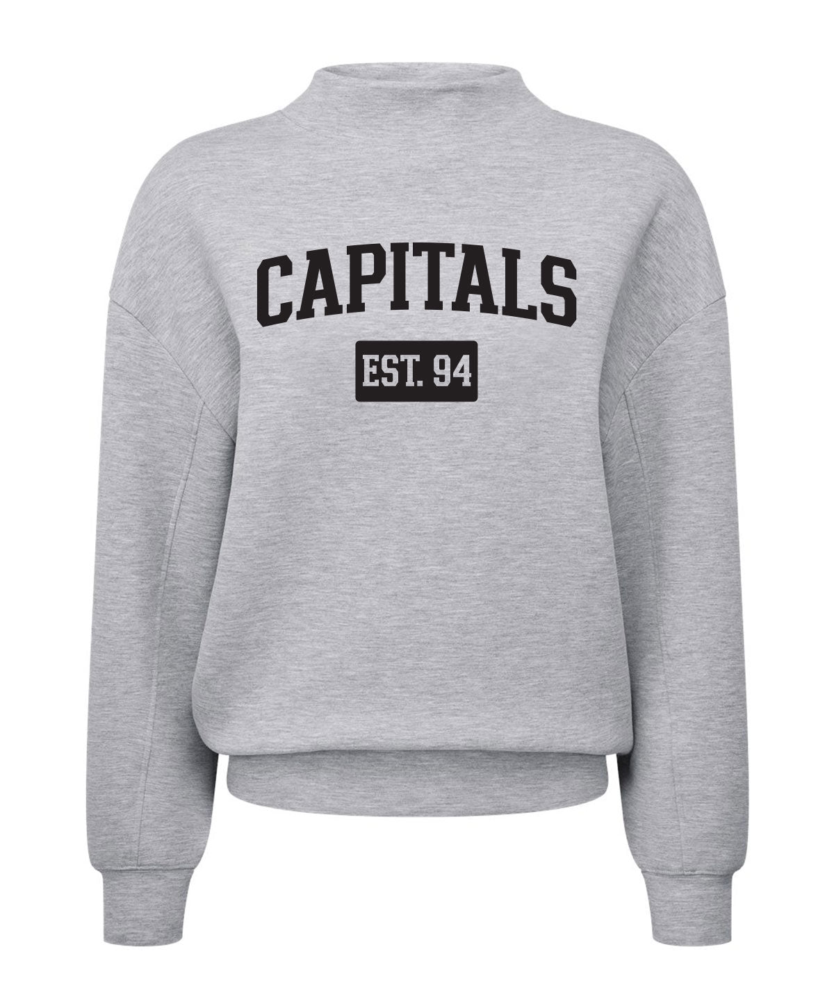 Capitals Customizable Ladies Mock Neck Sweatshirt