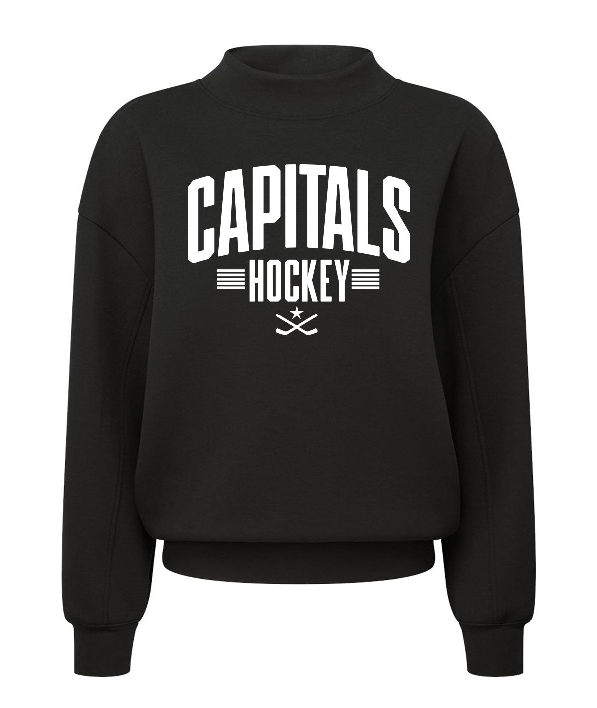 Capitals Customizable Ladies Mock Neck Sweatshirt
