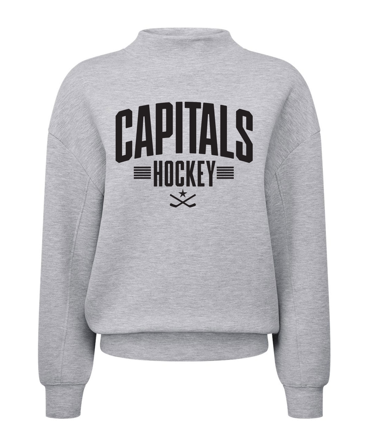 Capitals Customizable Ladies Mock Neck Sweatshirt
