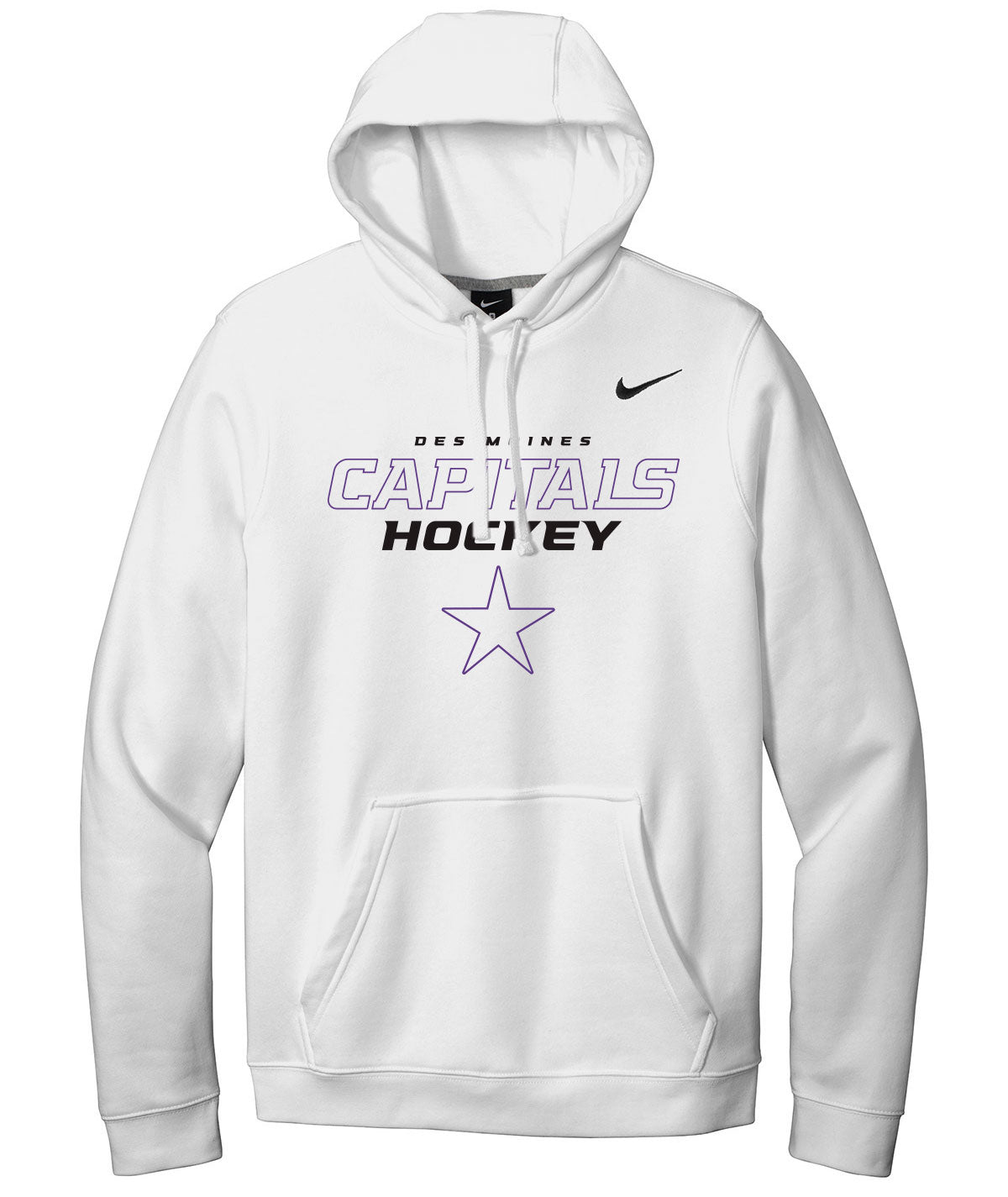 Capitals Customizable Nike Fleece Hoodie