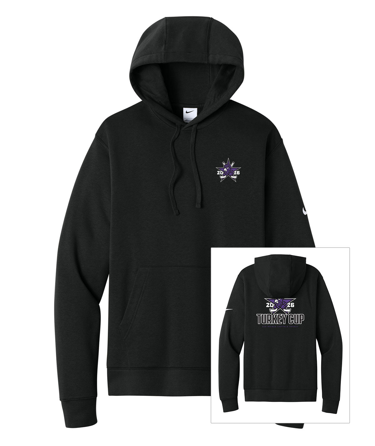 Des Moines Capitals - 2026 Turkey Cup Nike Fleece Hoodie