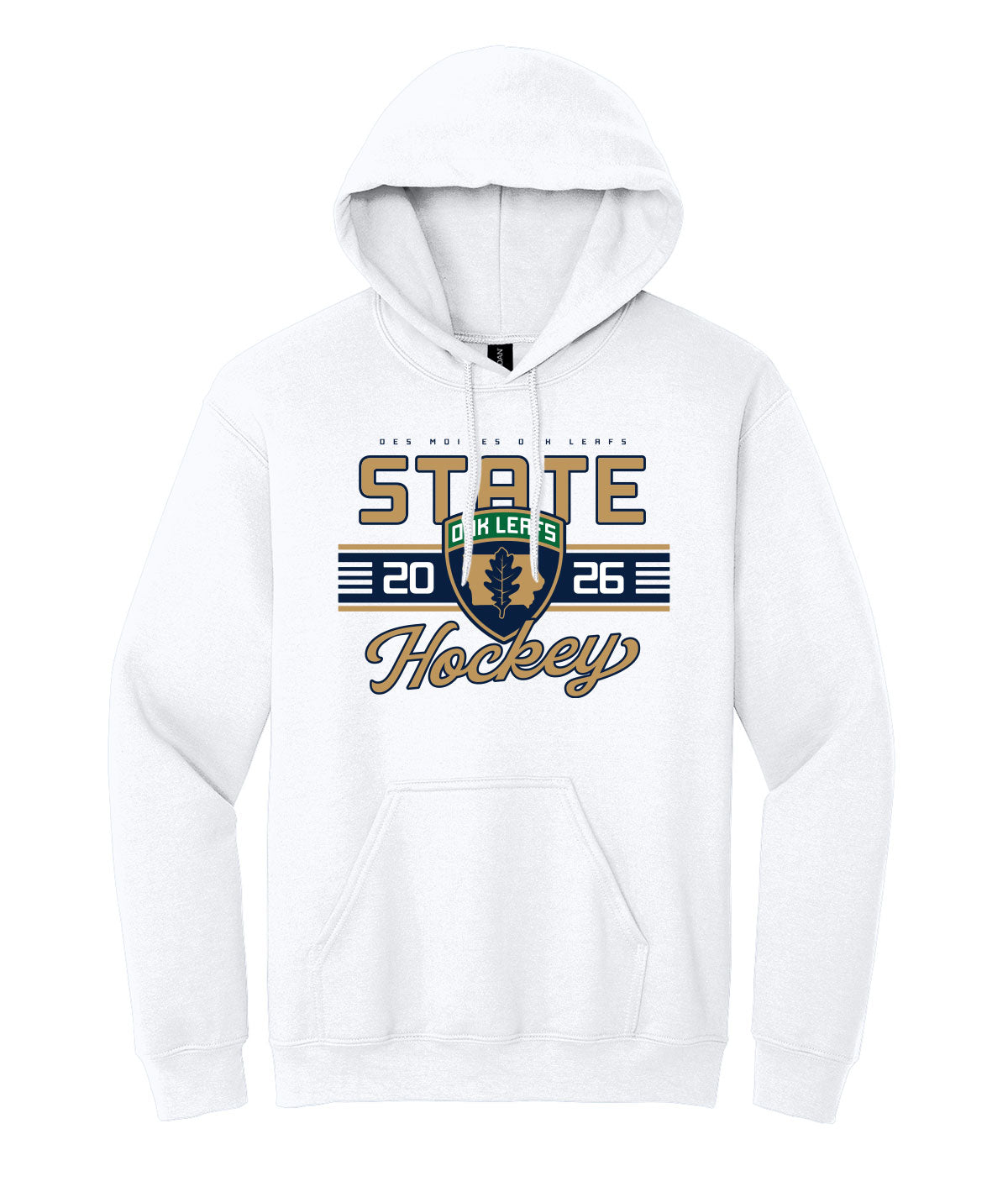 Des Moines Oak Leafs - 2026 State Hockey Hoodie