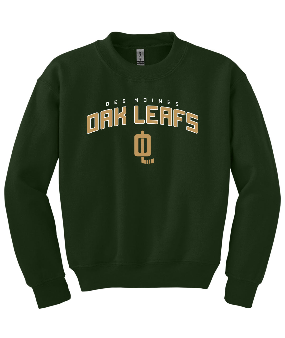 Des Moines Oak Leafs Youth Crewneck Sweatshirt